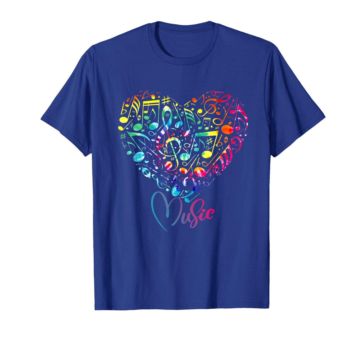 Musician Tie Dye Musical Instrument Music Notes Treble Clef T-Shirt