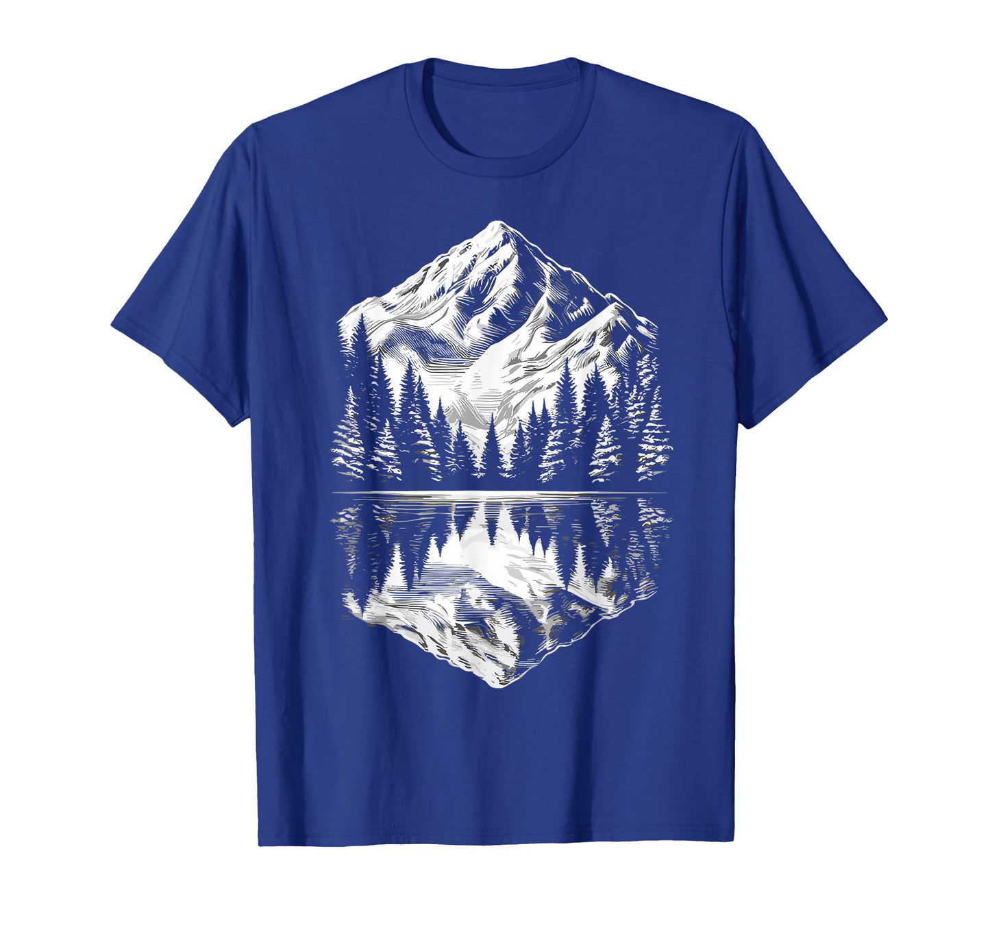Wildlife Mountain Landscape Reflection Forest Outdoor T-Shirt