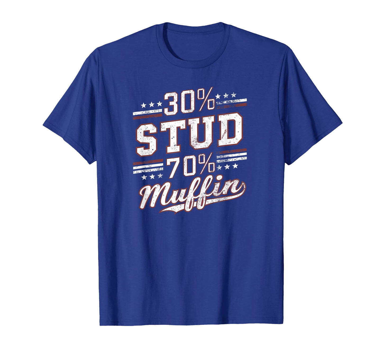 30% Stud 70% Muffin Vintage Retro Funny Joke Sarcasm T-Shirt