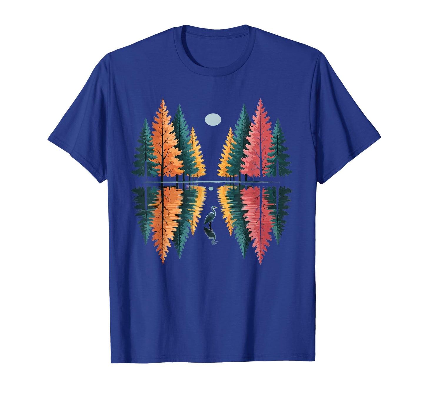 Nature Trees Reflection Outdoor Wildlife Forest Adventure T-Shirt