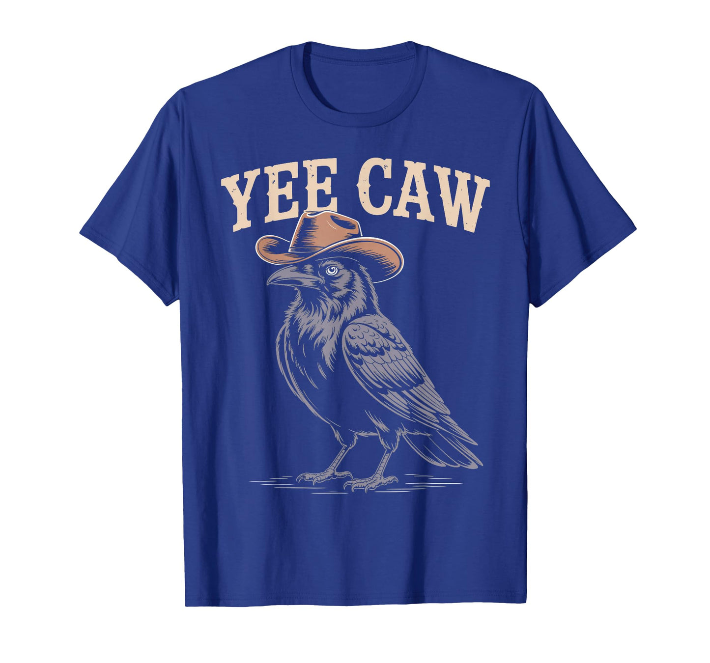 Yee Caw Cowboy Crow Animal Gothic Birds Animal Funny Crow T-Shirt
