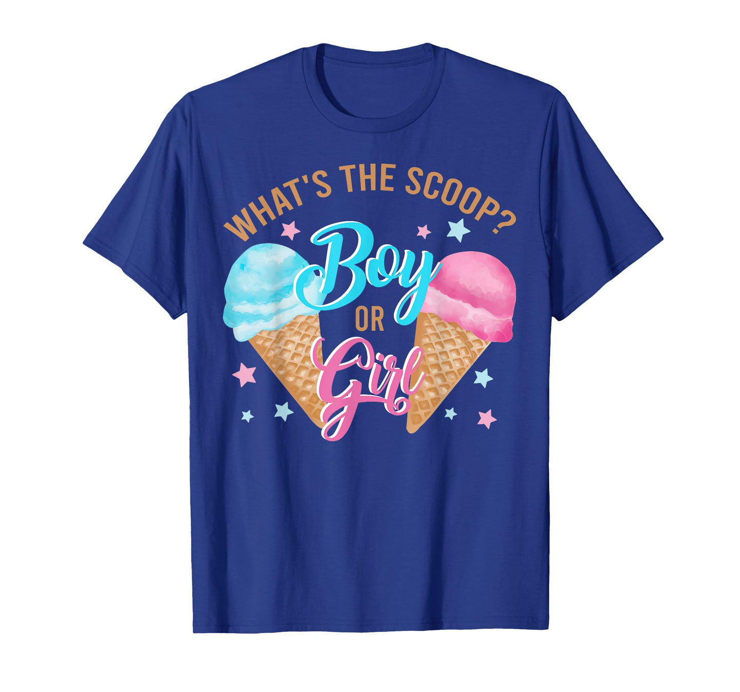 Whats The Scoop Gender Reveal Decorations Boy Or Girl T-Shirt