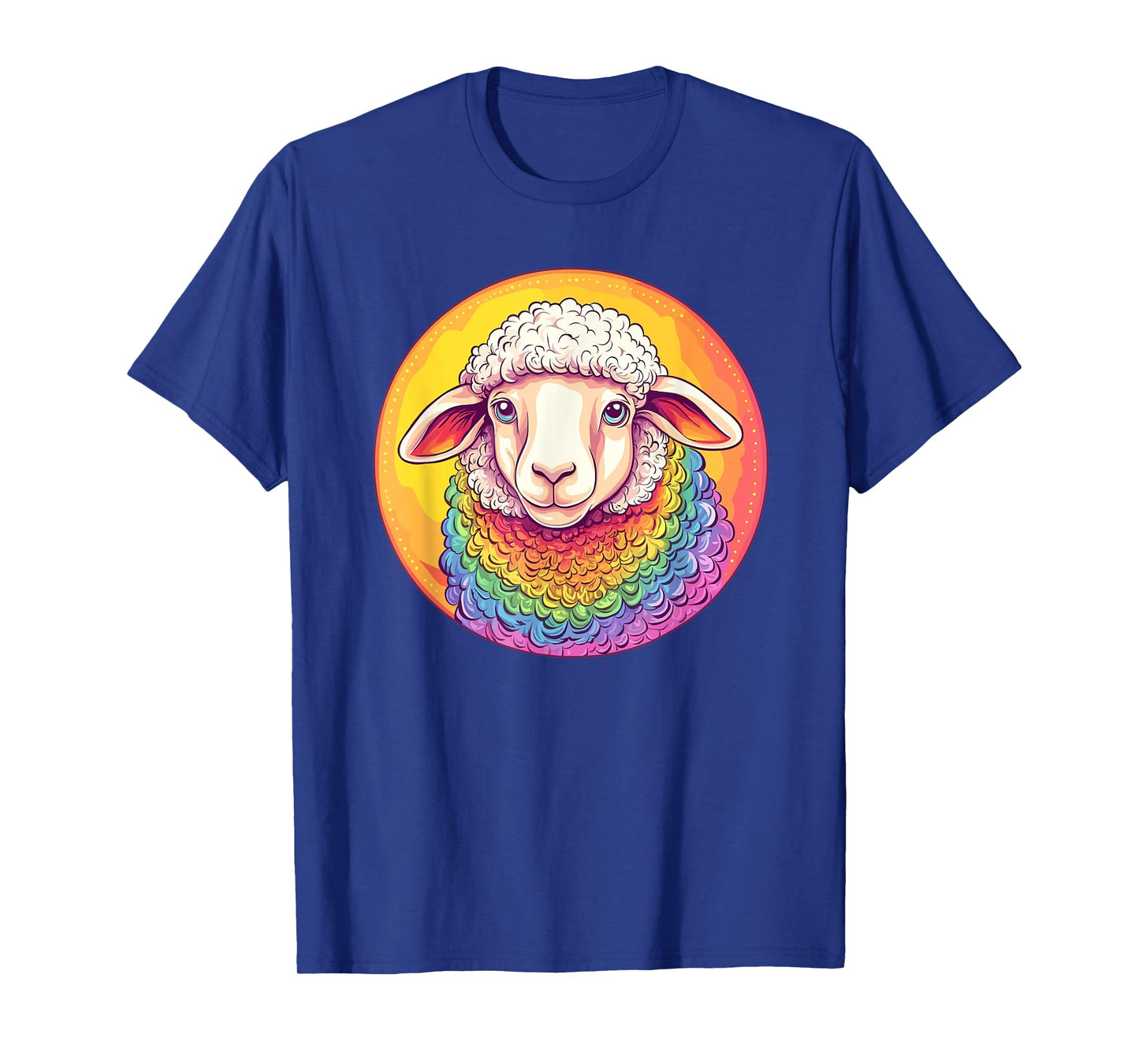 Rainbow Sheep Colorful Pride Love T-Shirt