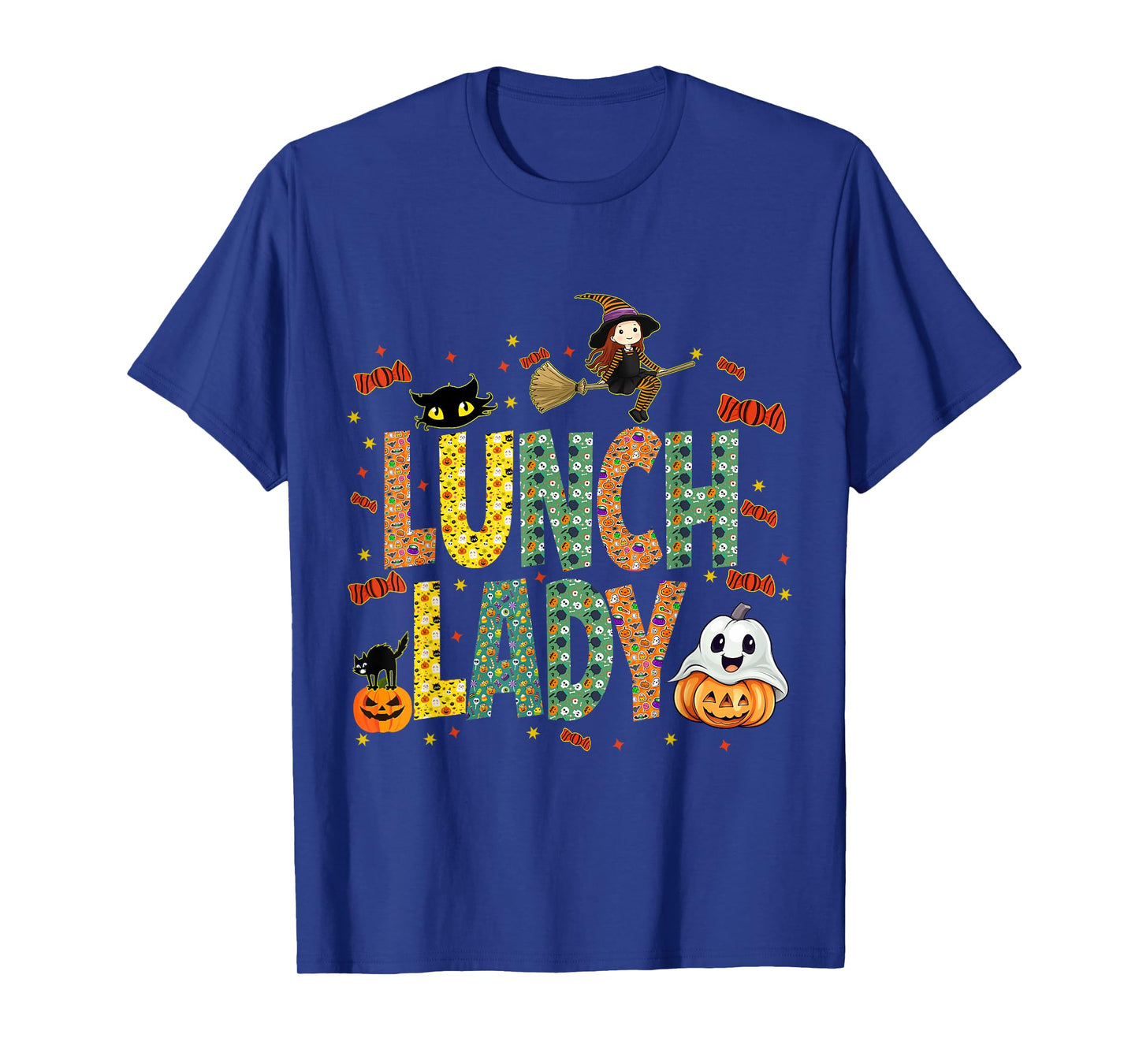 Halloween Lunch Lady Cafeteria Spooky Lunch Lady Halloween T-Shirt