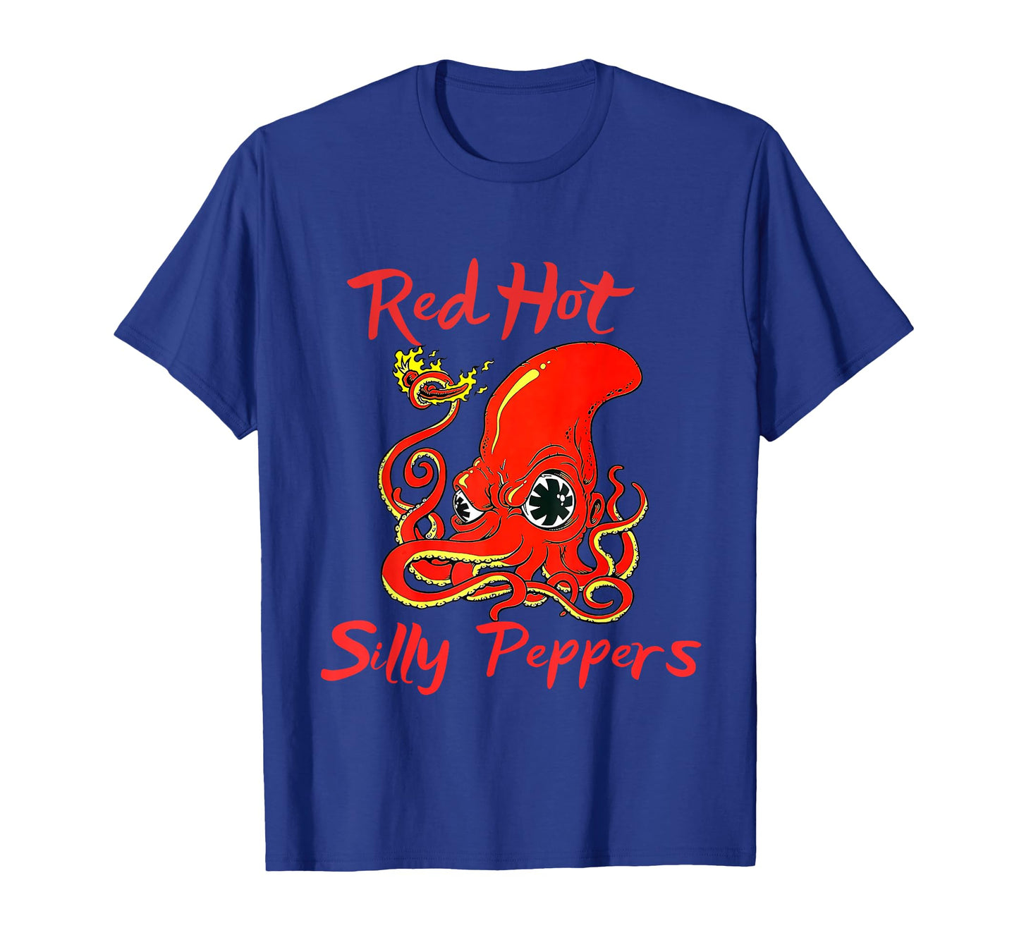 Octopus Chilli Tee Red Hot Silly Peppers Funny T-Shirt