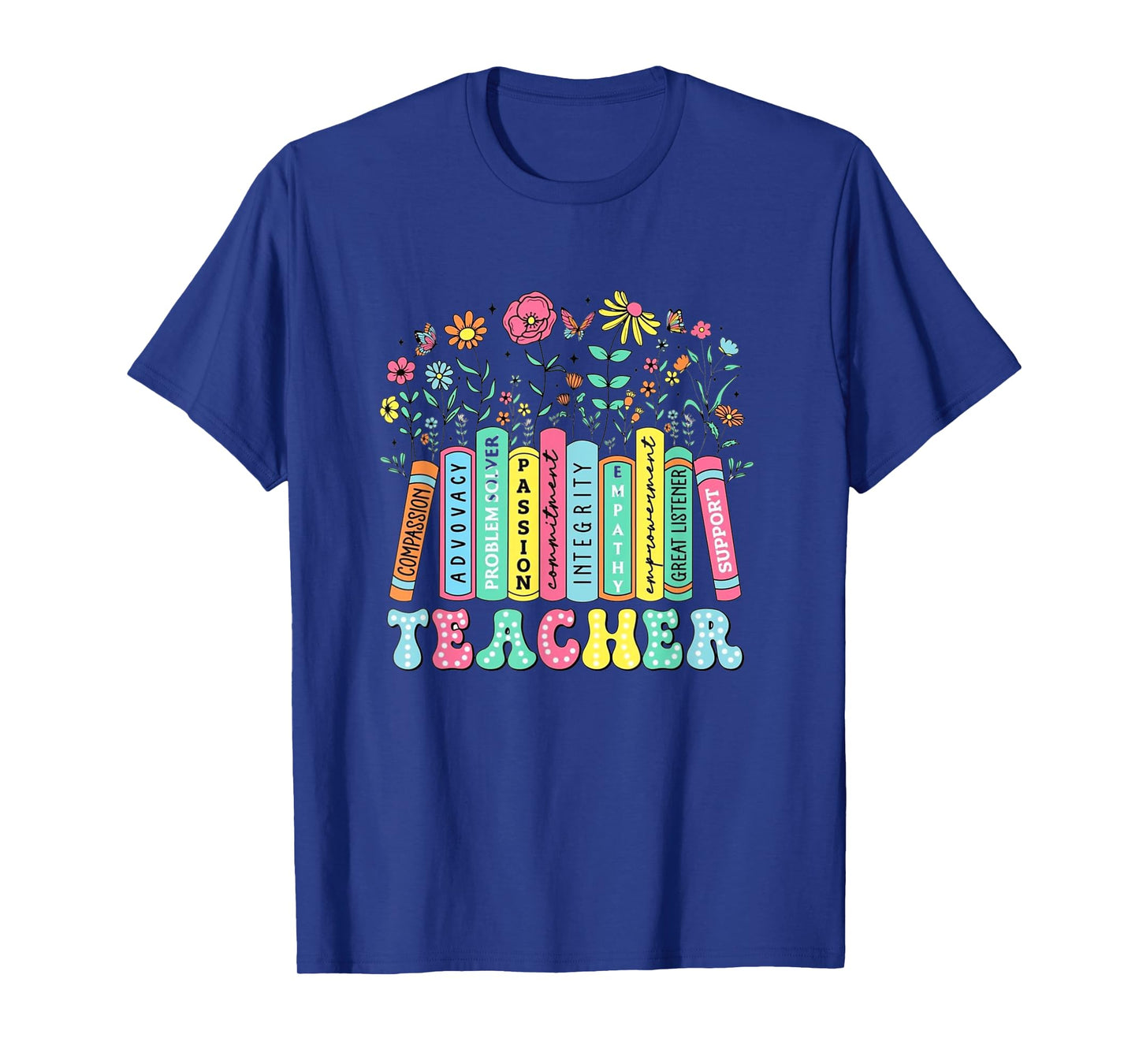 Back to School Cute Floral Teacher T-Shirt, Teacher Life T-Shirt