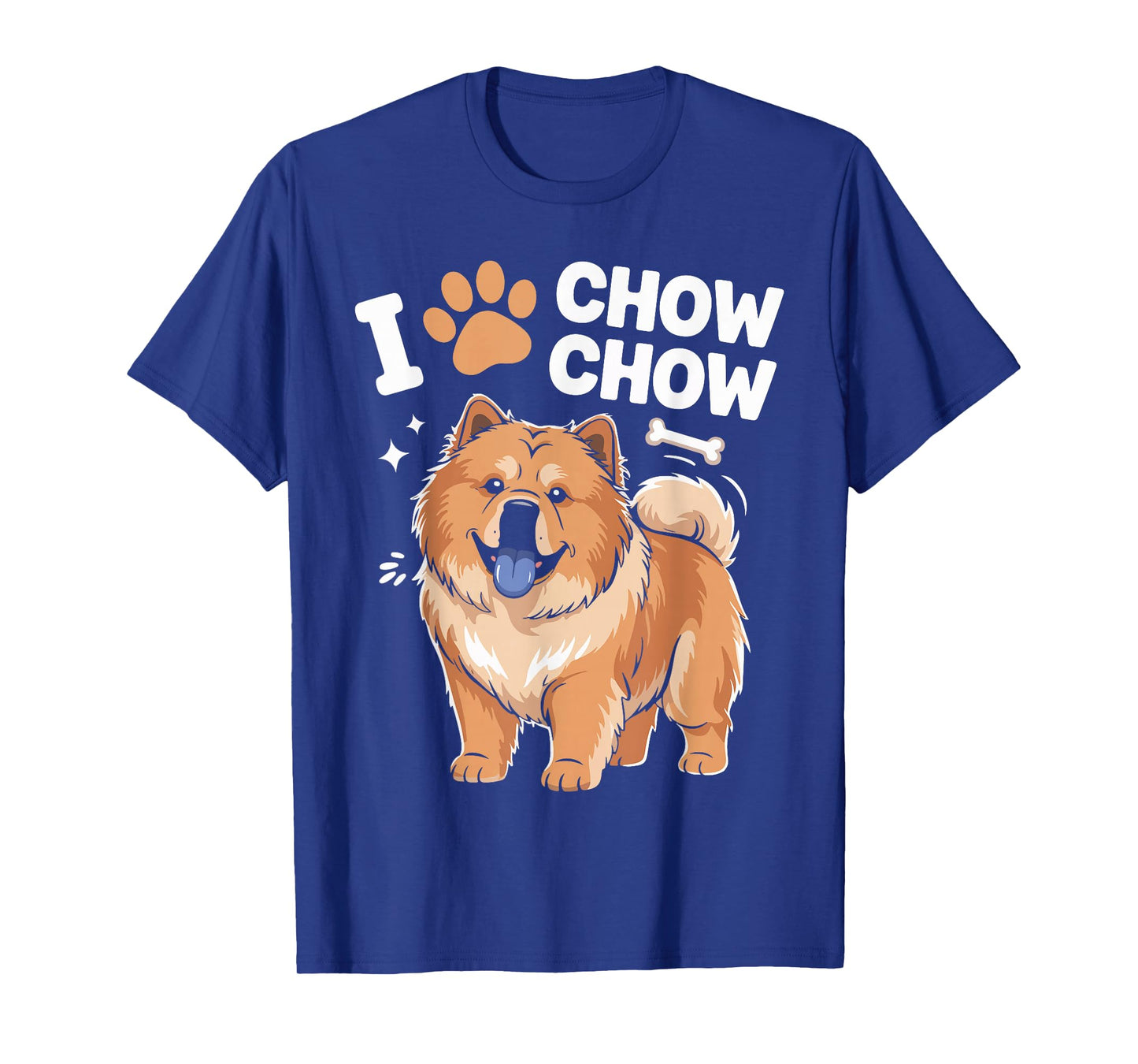I Love Chow Chow Dog Lover Design T-Shirt