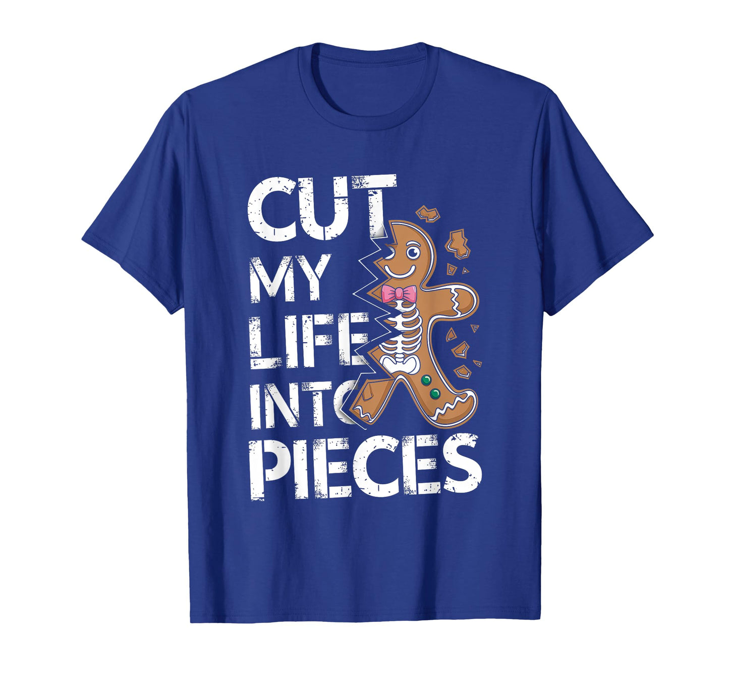 Cut My Life Into Pieces Gingerbread Christmas Elder Emo T-Shirt