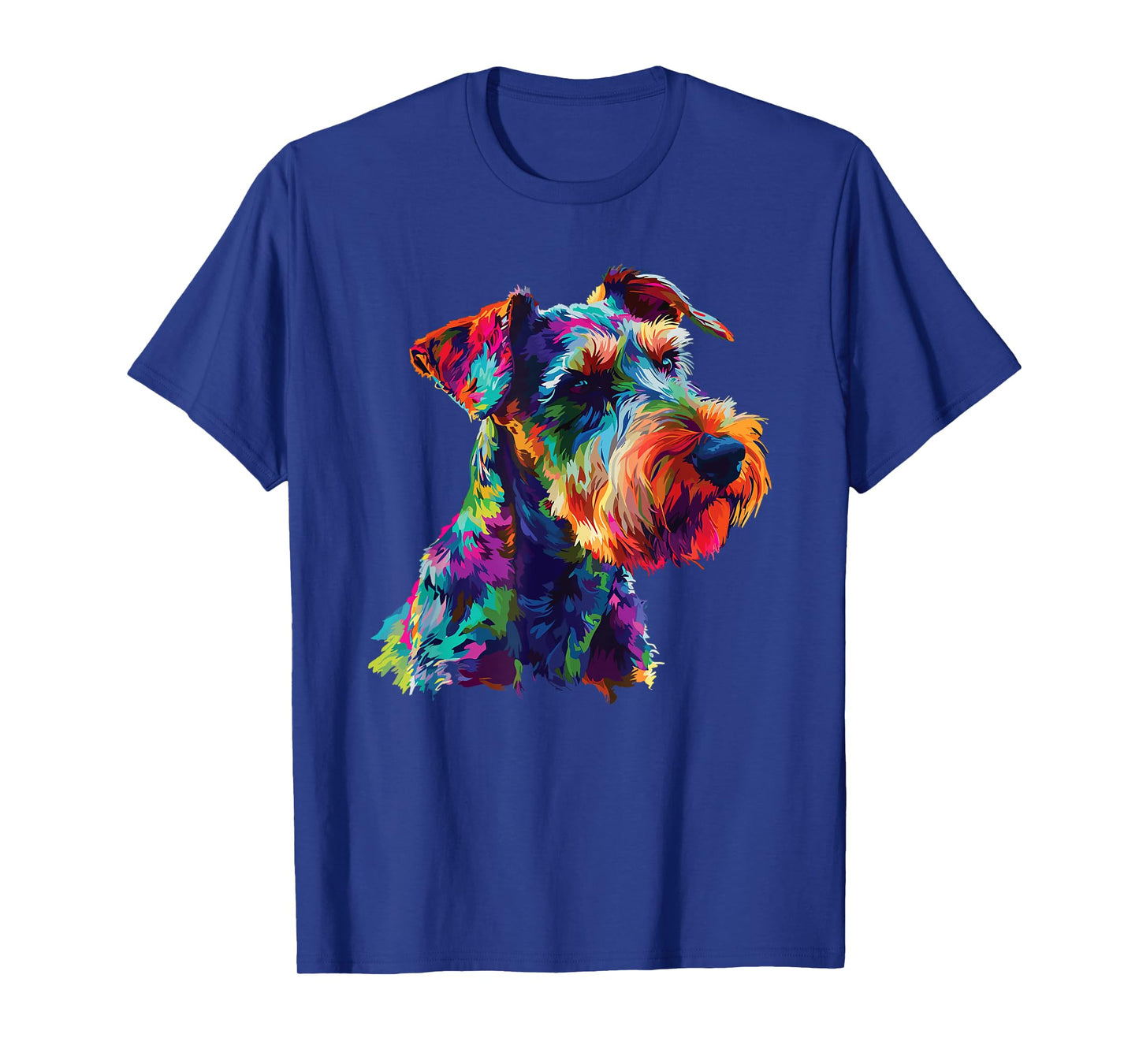 Watercolor Colorful Airedale Terrier Dog Men Women Girls Kids T-Shirt