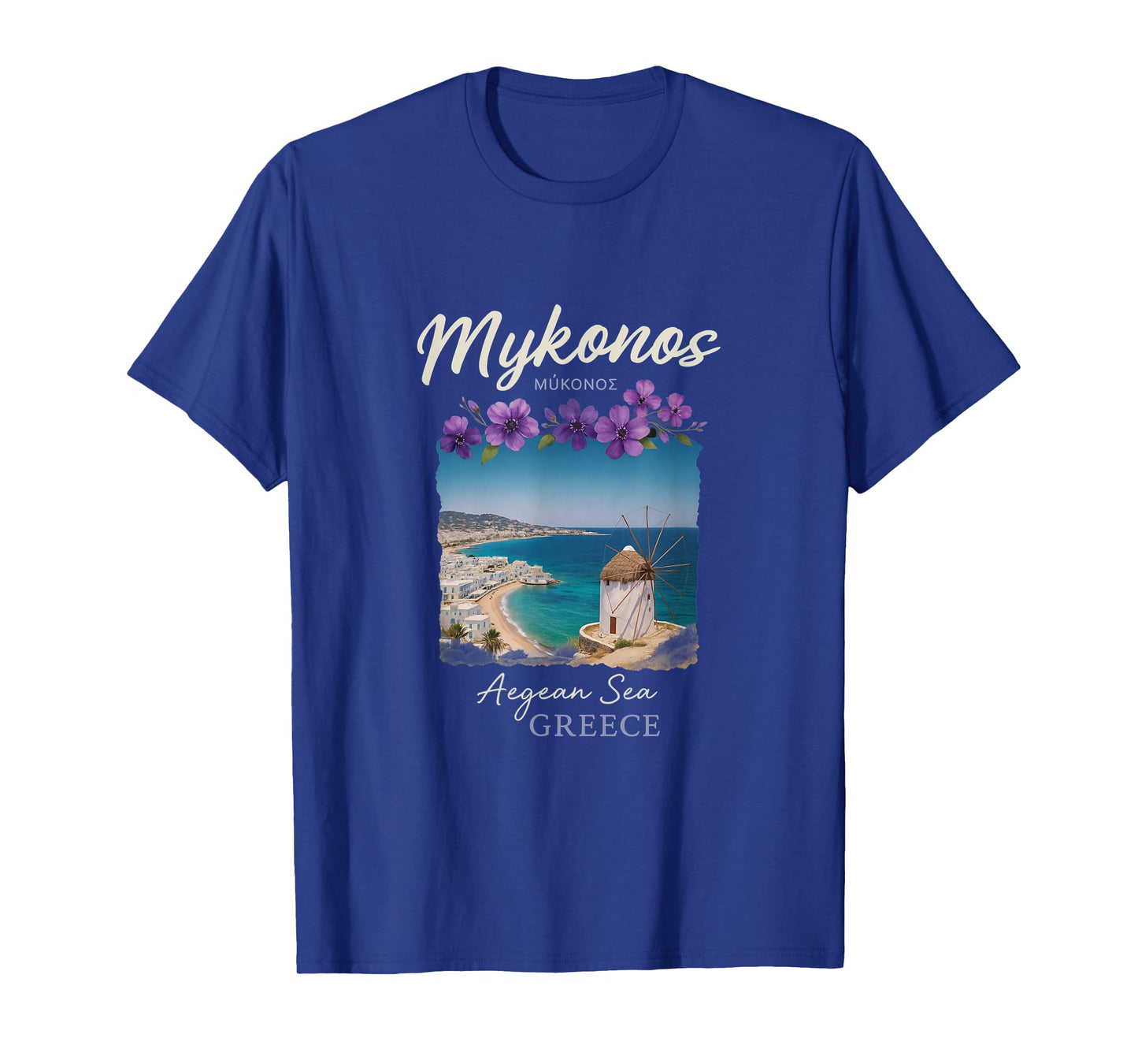 Mykonos Greece Getaway Aegean Sea Island Style T-Shirt