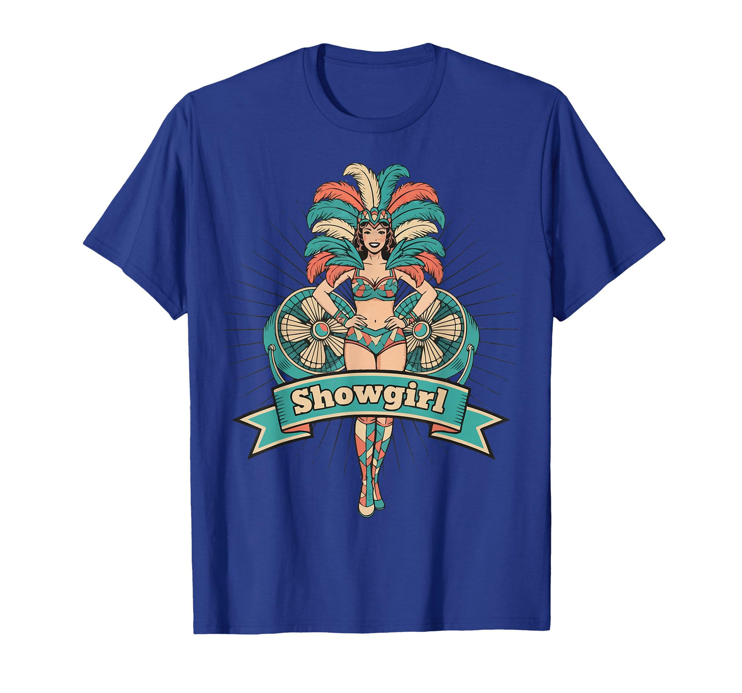 Showgirl Carnival Costume Extravaganza Art T-Shirt
