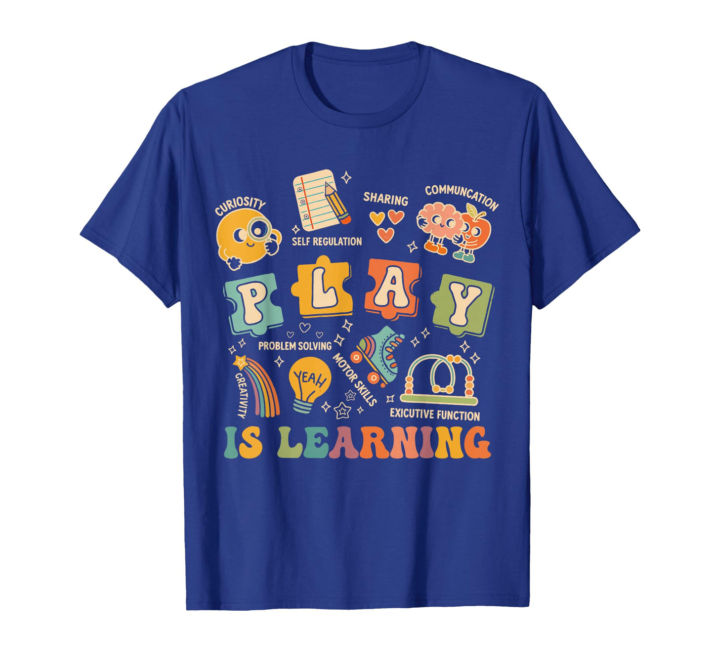 Retro Play is Learning Kindergarten Teacher Team Funny Women T-Shirt