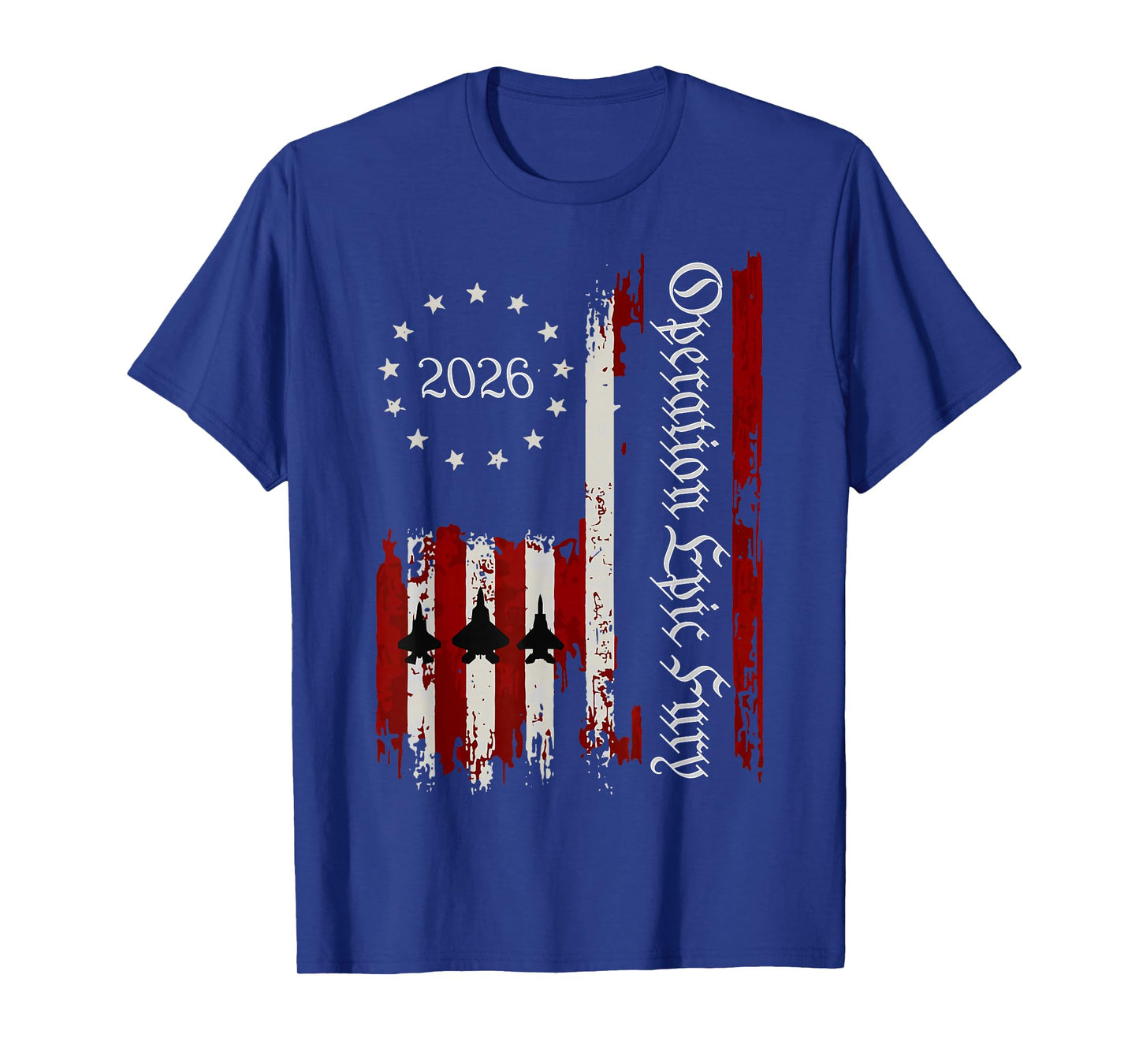 Operation Epic Fury USA T-Shirt - T-Shirt | Royal
