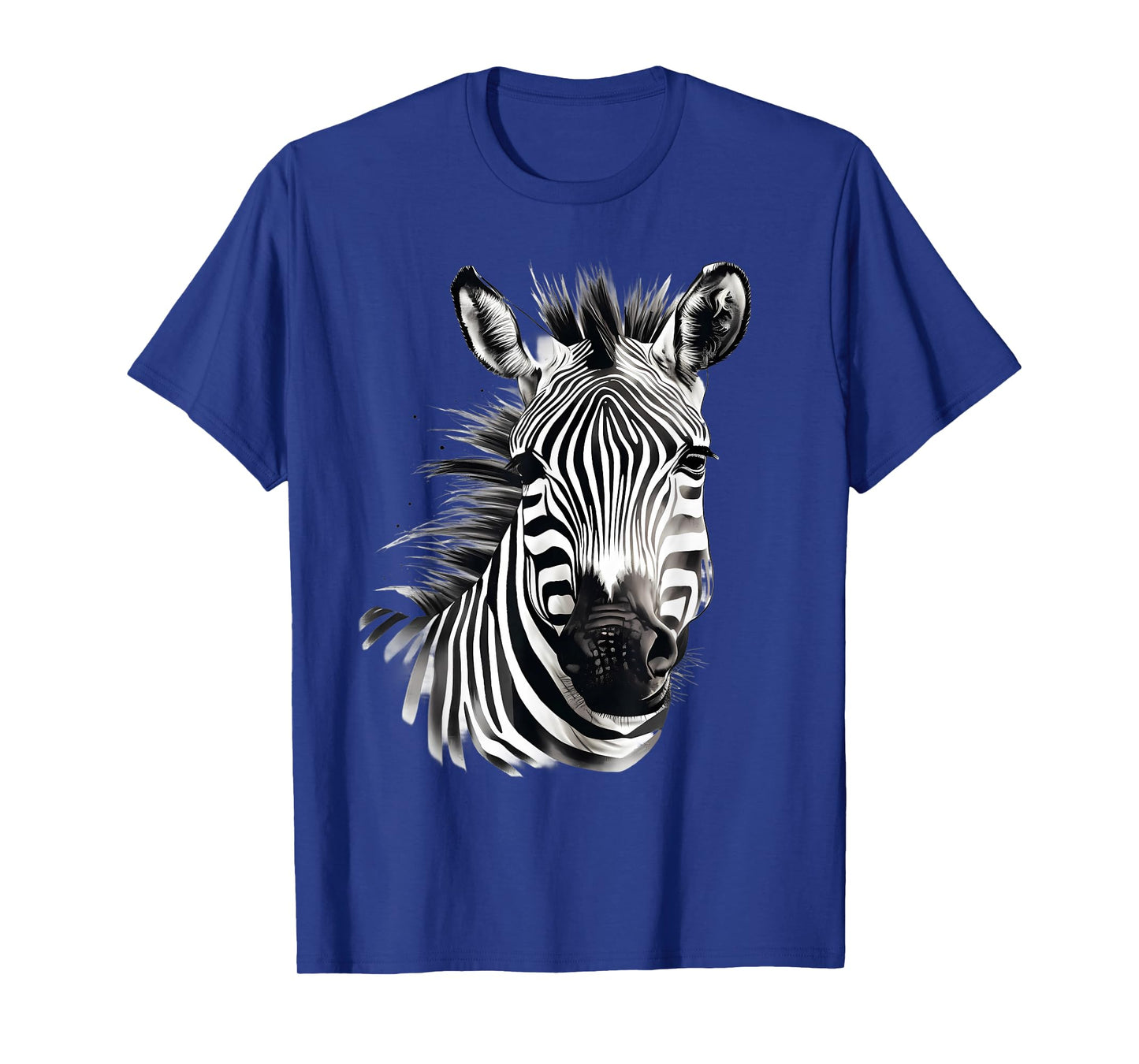 Zebra Animal Print Artwork Drawing Wildlife Nature Safari T-Shirt