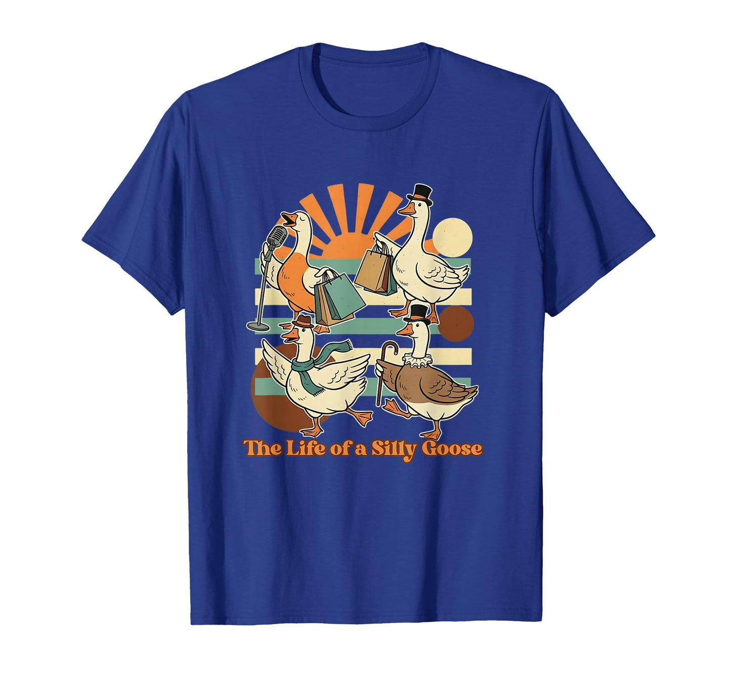 The Life of a Silly Goose Retro Funny Trendy Show Girl Meme T-Shirt