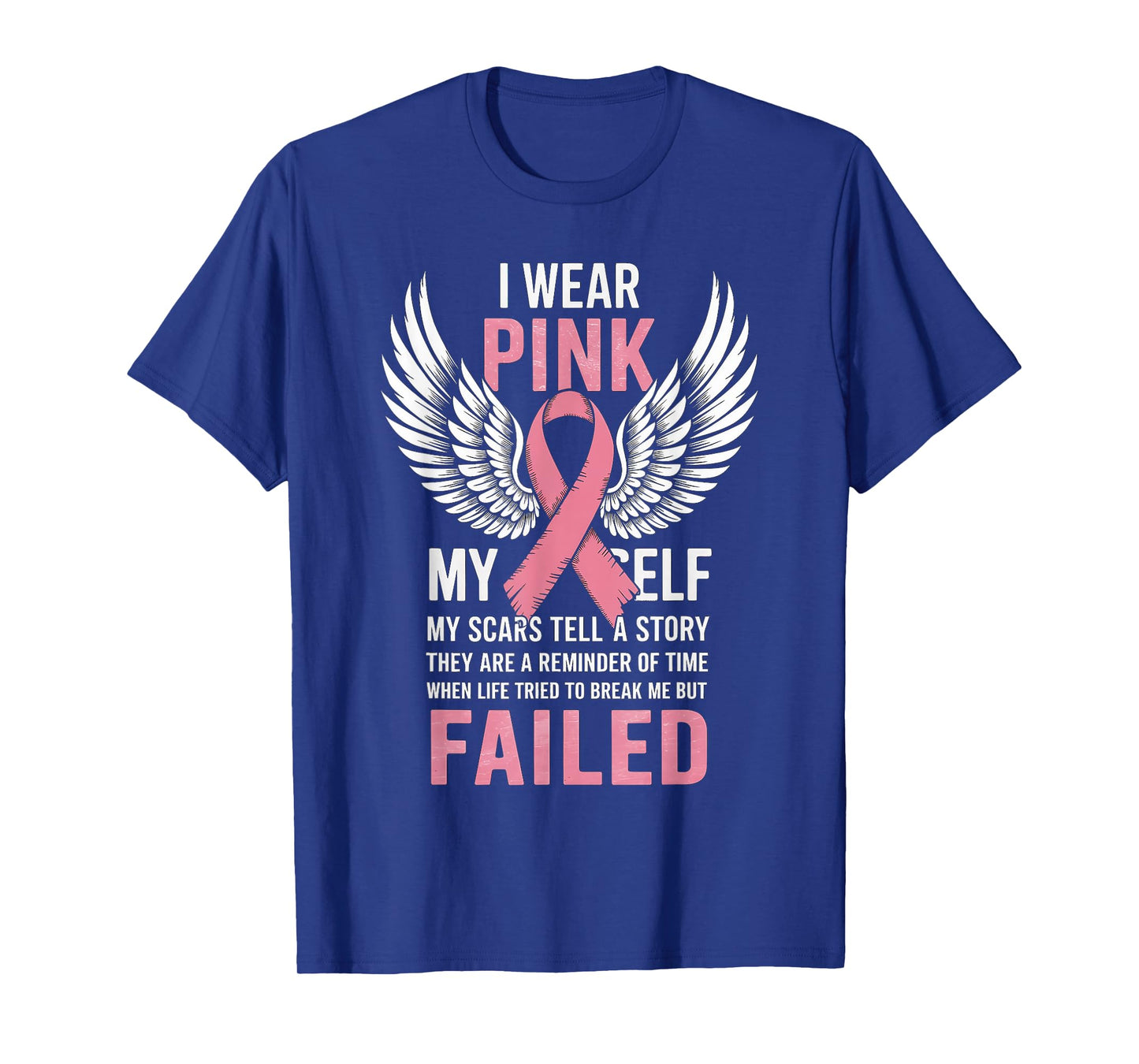 I Wear Pink For Myself T shirt My Scars Tell A Story T-Shirt