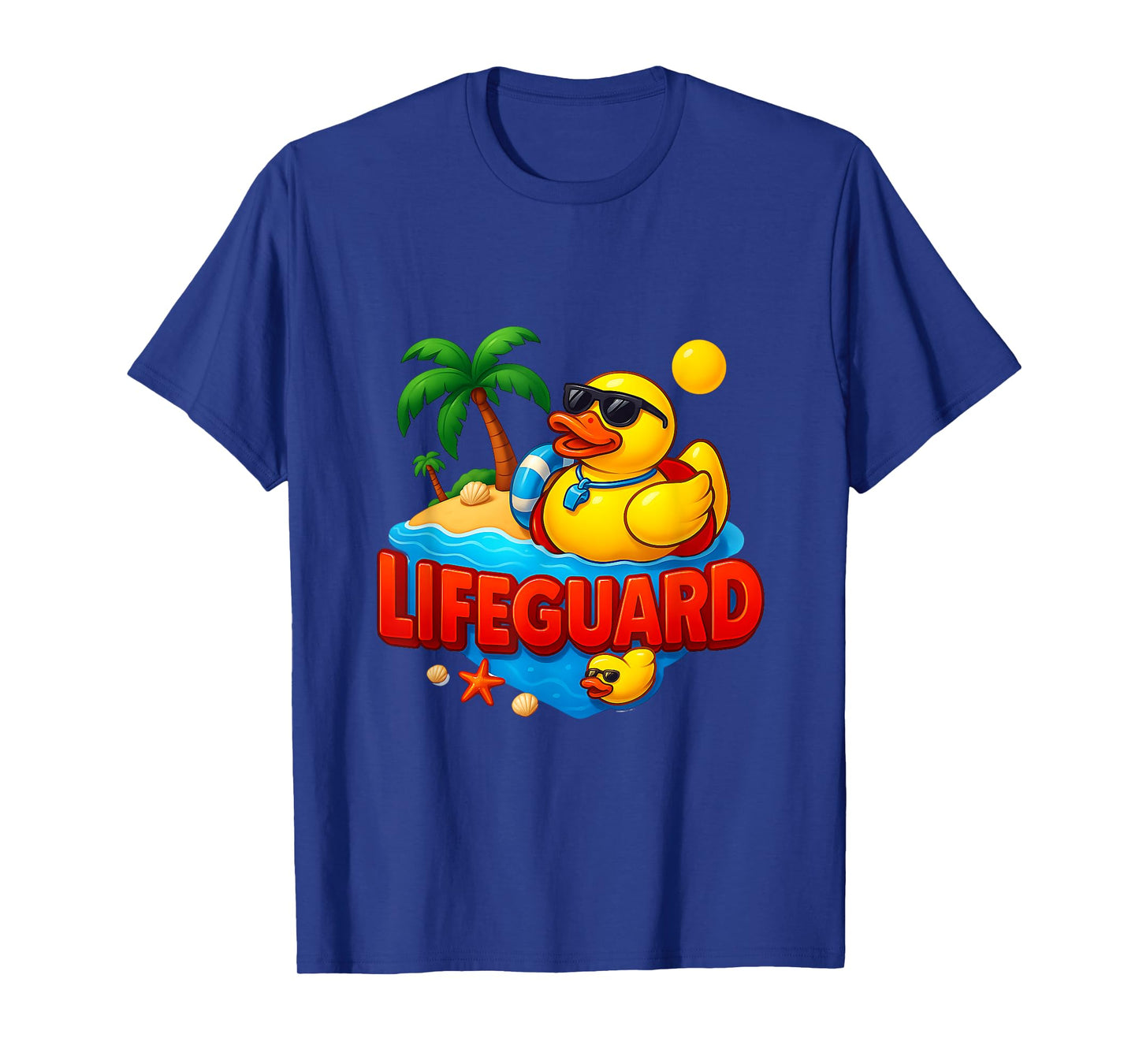 Lifeguards Rubber Duck Beach Summer Sunglasses Pool T-Shirt