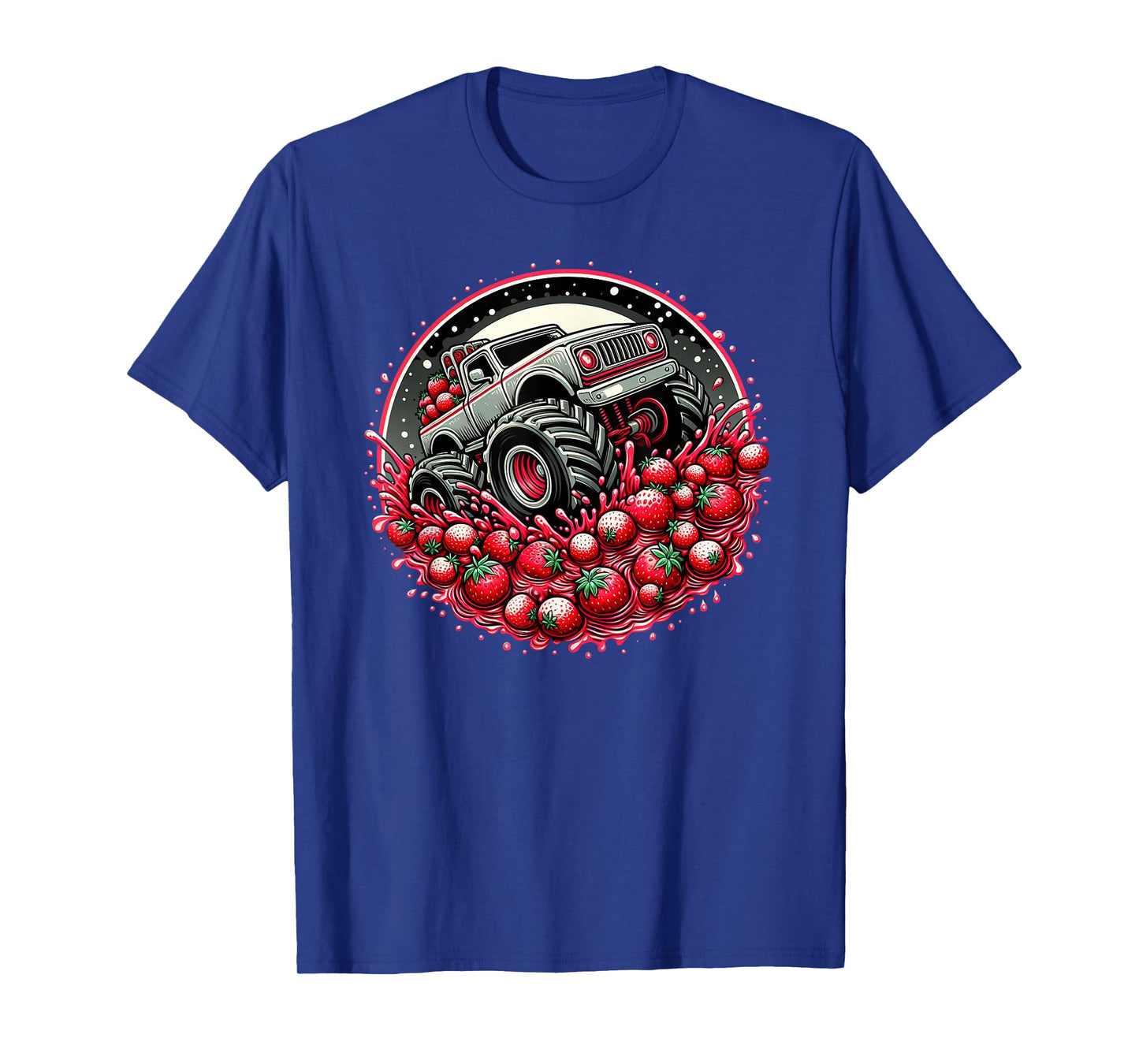 Cute Monster Truck Strawberry Jam Adventure Lover T-Shirt