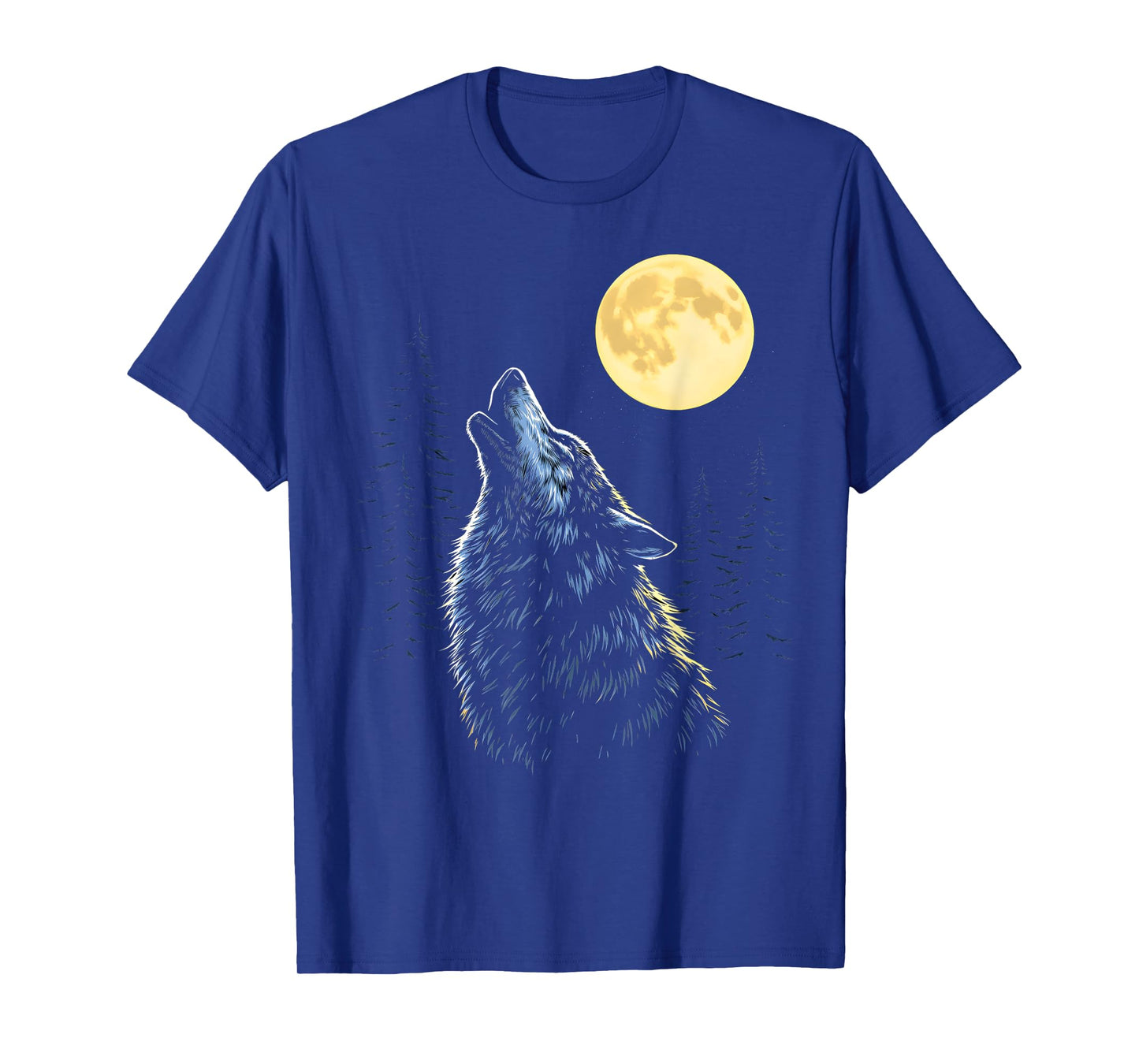 Wolf howling at moon howling wolf wildlife lovers T-Shirt