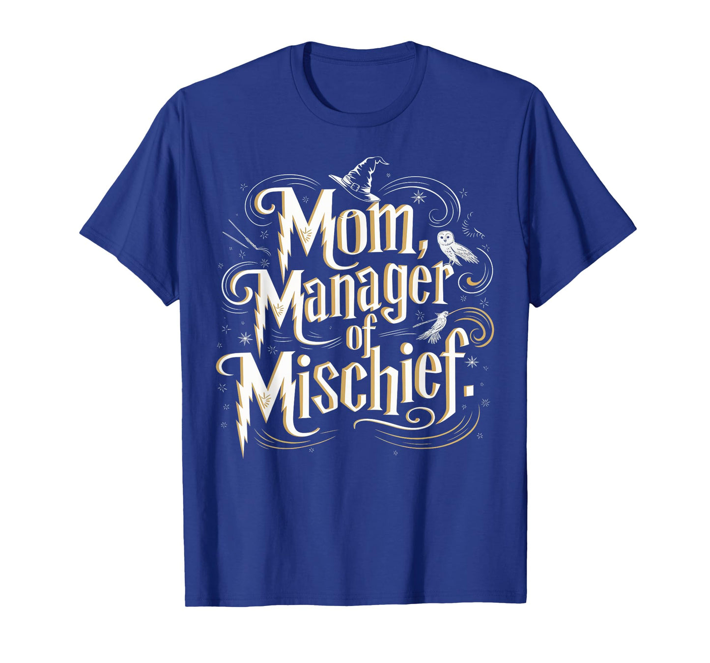 Mom Manager of Mischief Magic Themed Funny Tee T-Shirt