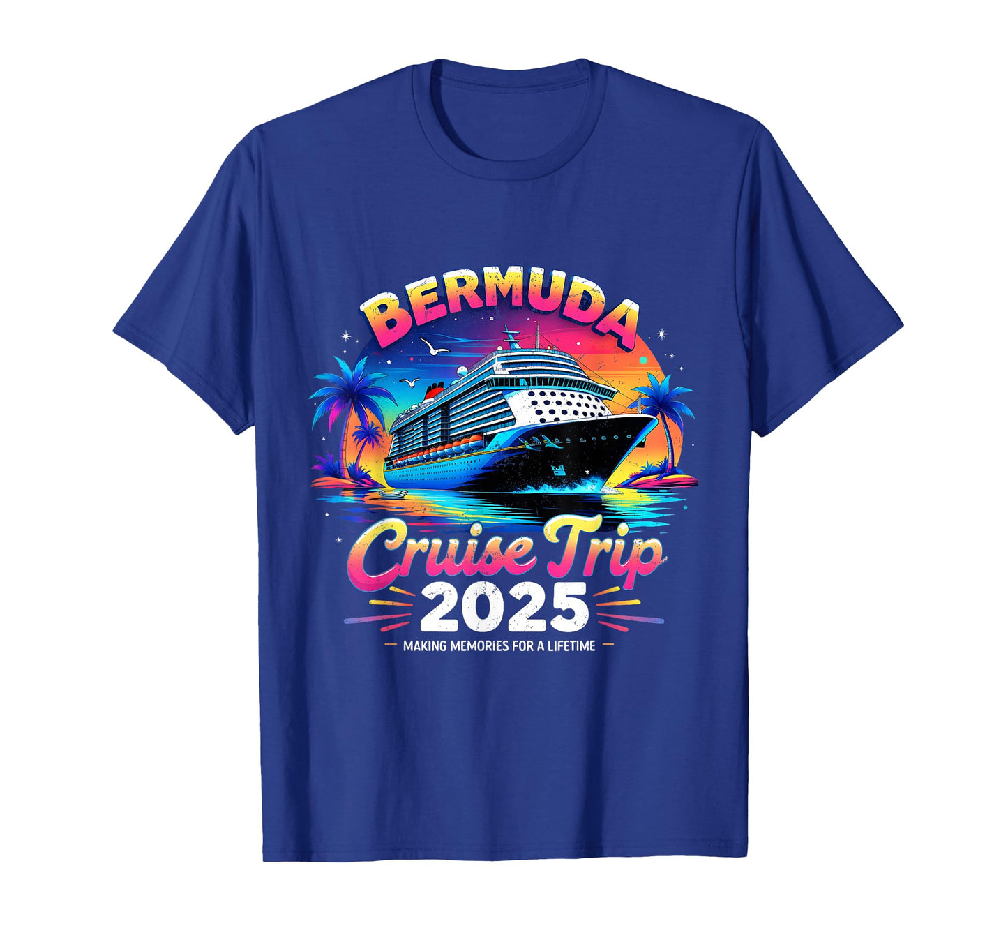 Bermuda Cruise Trip 2025 Sunset Vacation Gift T-Shirt