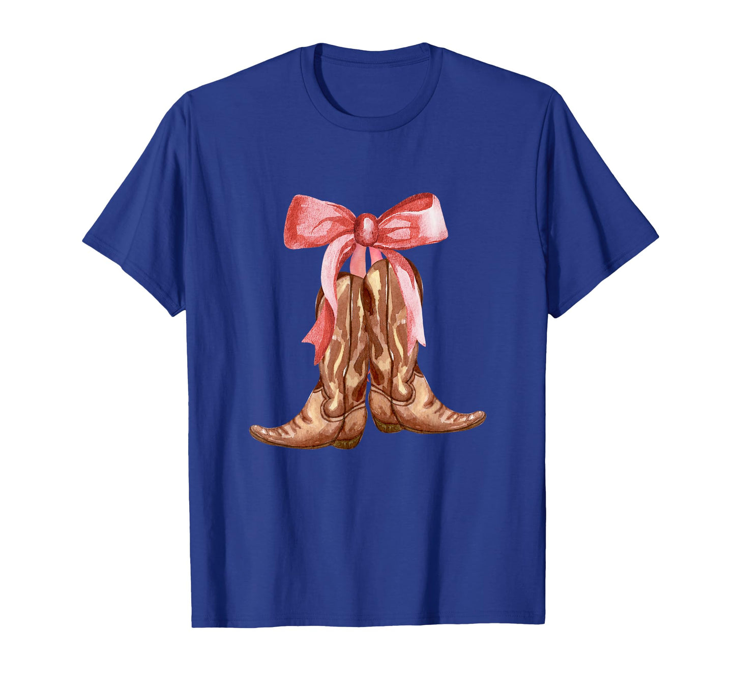 Cowgirl Boots Coquette Pink Bow Preppy Toddler Women Girl T-Shirt