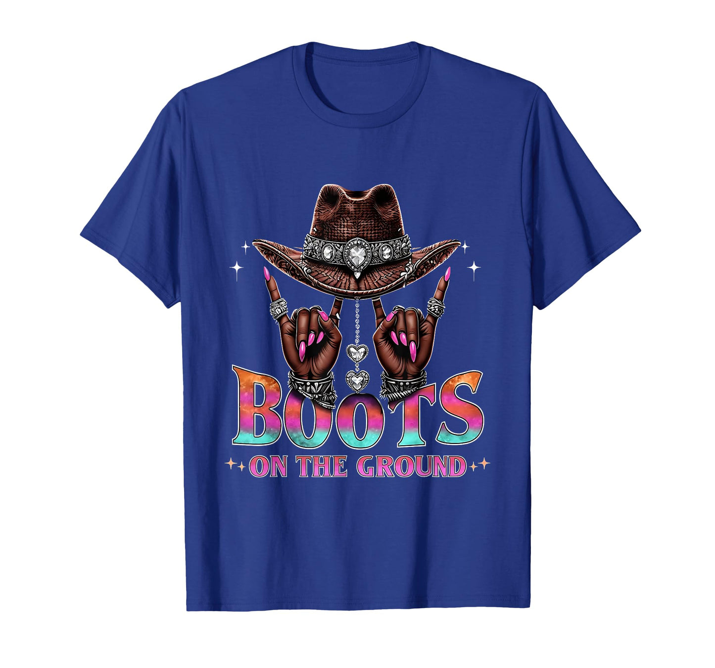 Cowgirl Linedance Boots On The Ground Boot Cowboy Western T-Shirt