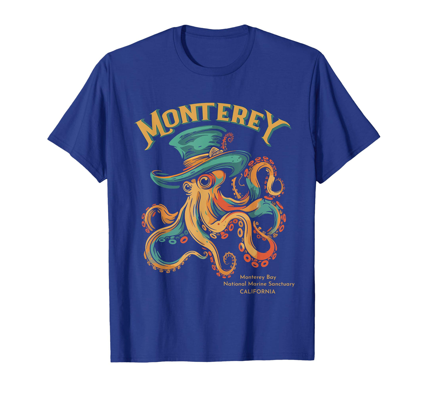 Retro Monterey-Bay National Marine-Sanctuary Souvenir T-Shirt