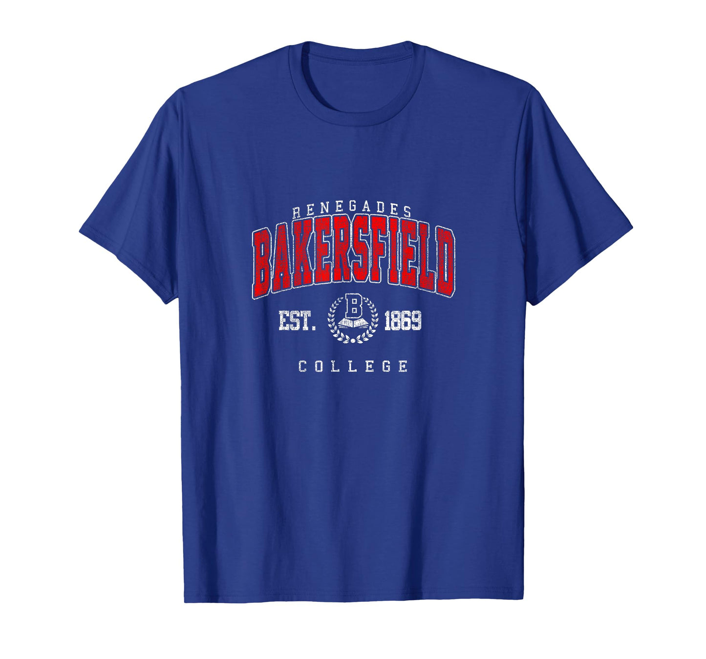 Bakersfield Retro Arch Athletic Vintage Sports Tee Men Women T-Shirt