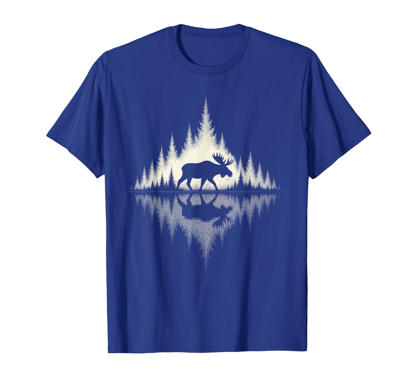 Moose, Wildlife & Outdoor, Forest & Trees Reflection T-Shirt