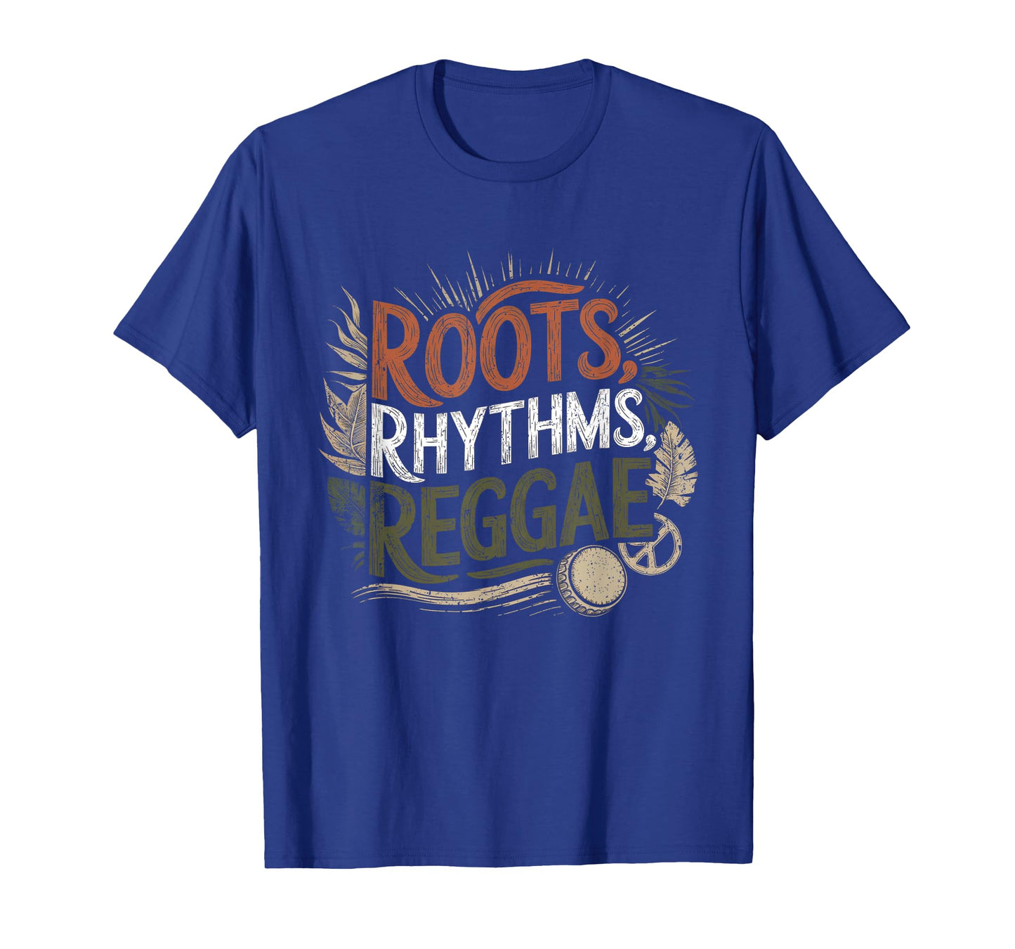 Vintage Reggae Music Roots Rhythms Reggae Groovy T-Shirt