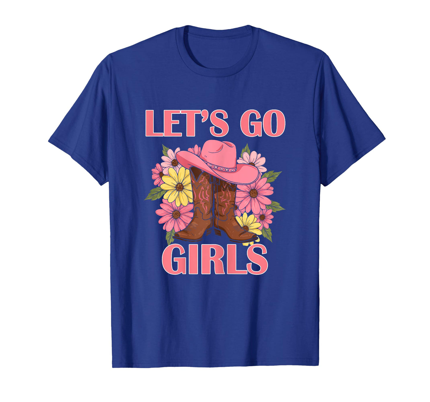 Let's Go Girls Tees Retro Rodeo Western Love Country Cowgirl T-Shirt