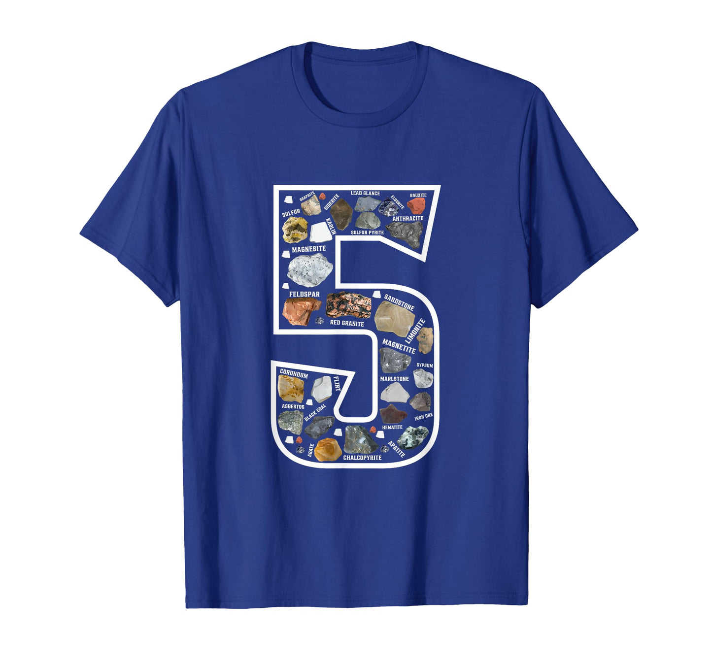 Geology 5 Years Old Rock Collecting 5th Geologist Birthday T-Shirt