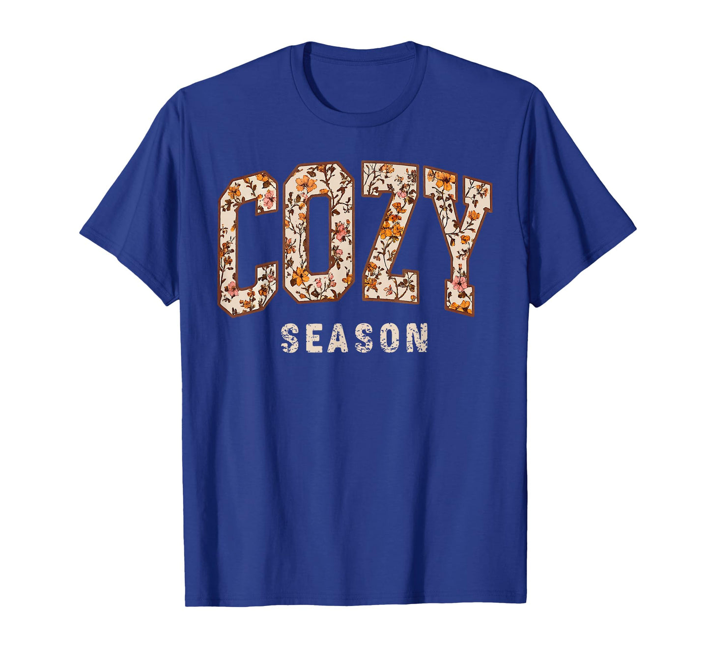 Cozy Season Wildflower Thanksgiving Autumn Fall Y'all Leaves T-Shirt