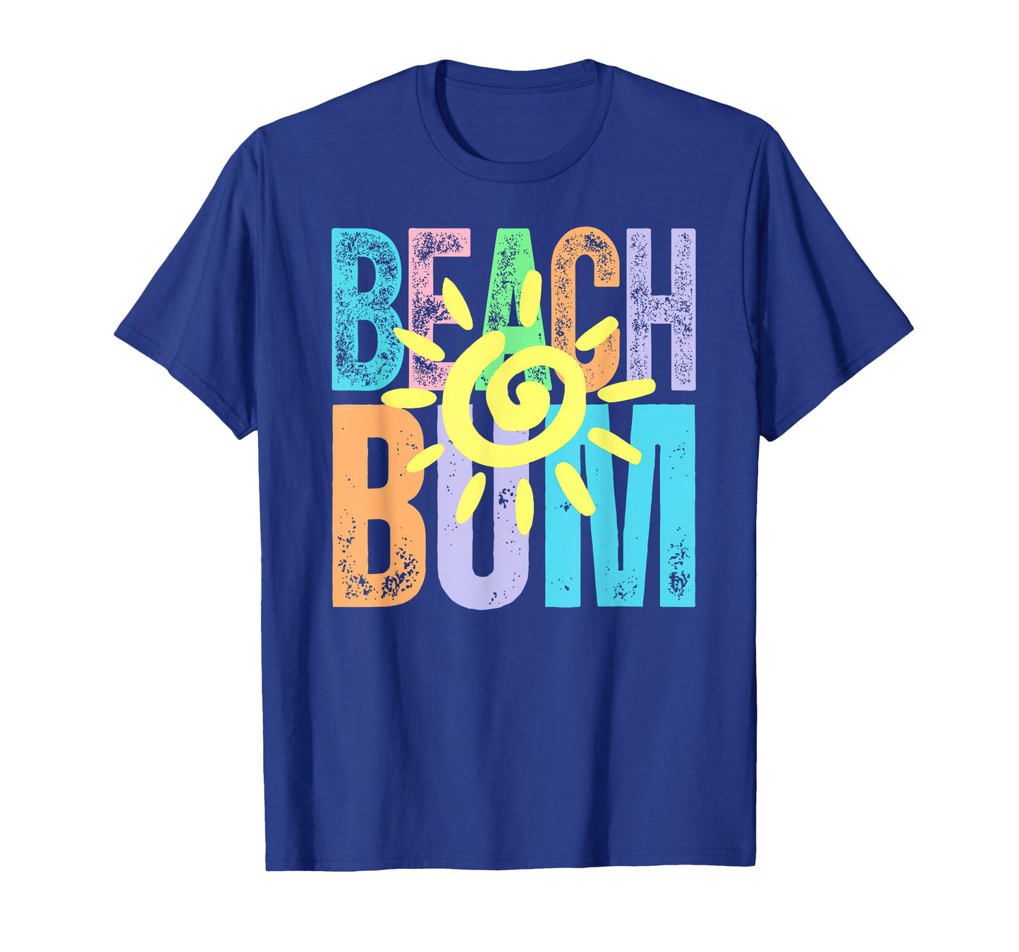 Beach Bum Distressed Summer Vacation Beach Life Sun T-Shirt