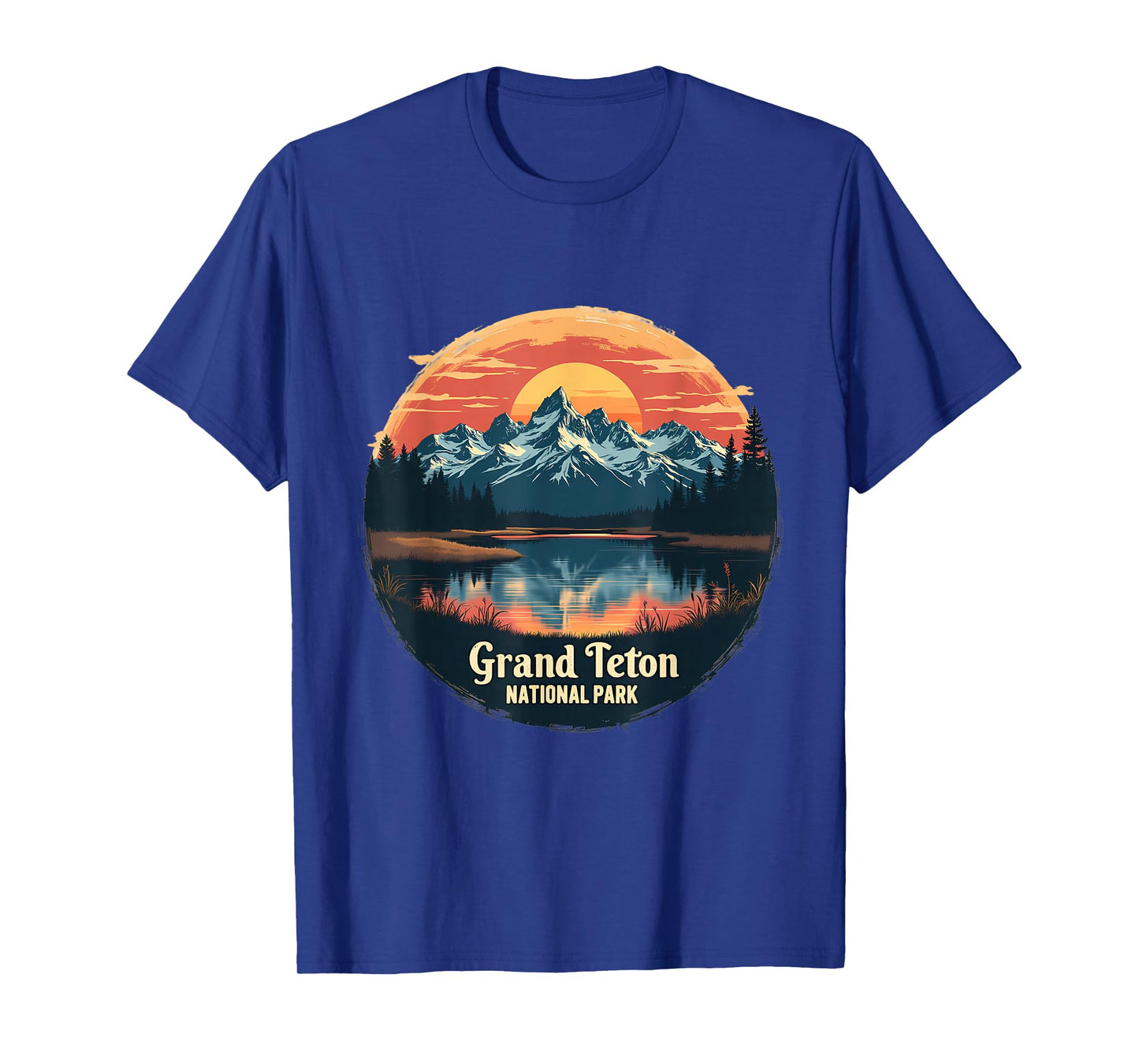 Grand Teton National Park Sunset Reflection T-Shirt