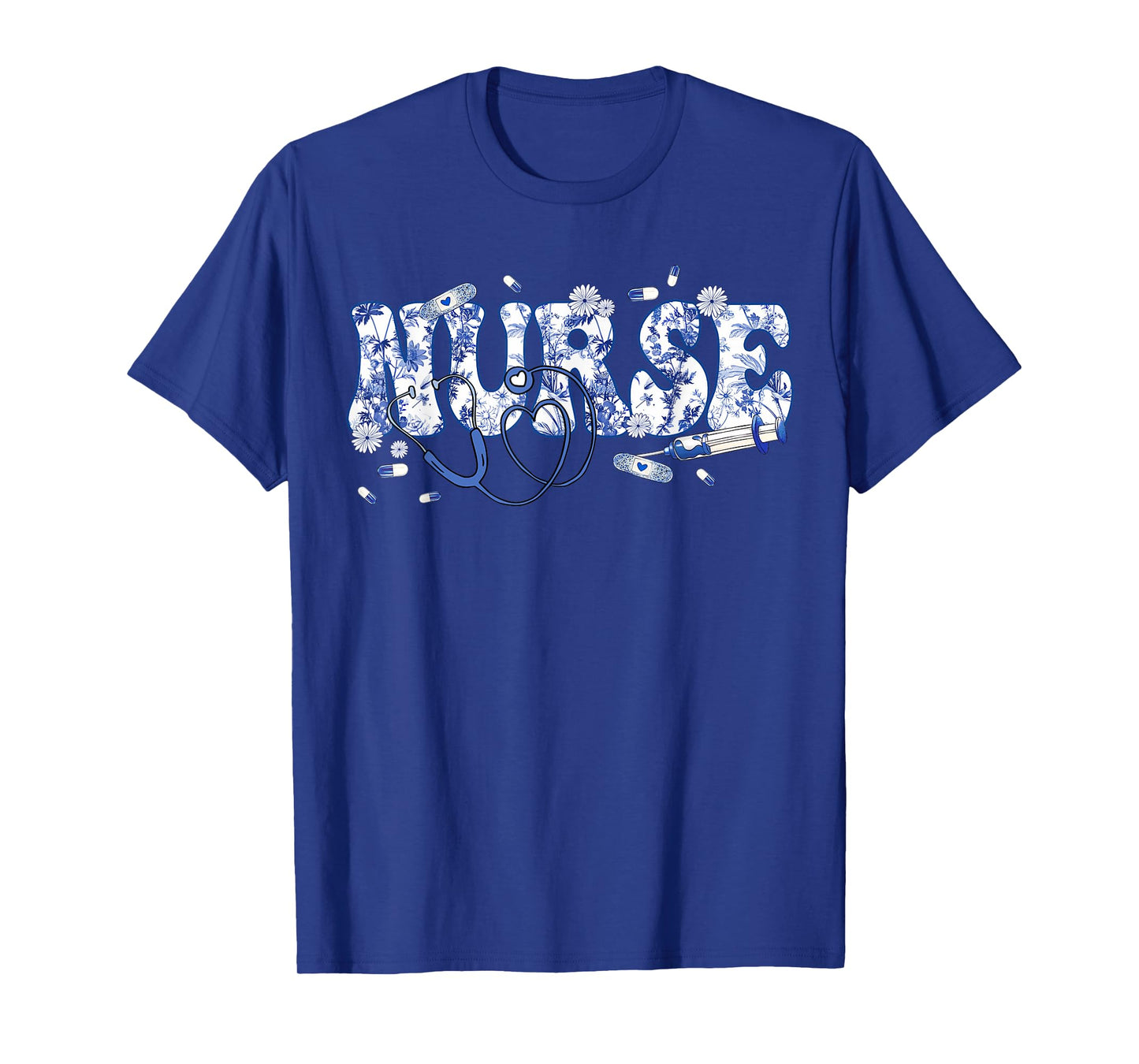 Nurse Shirt Women Girl Nurse Life Nurse Week Nursing Floral T-Shirt