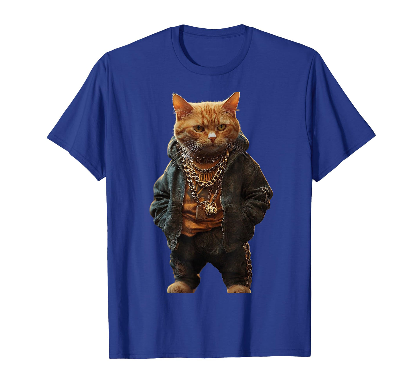 Thug Gangster Life Cat For Hip Hop Fans Meme and Cat lovers T-Shirt for Men Women Girls Kids