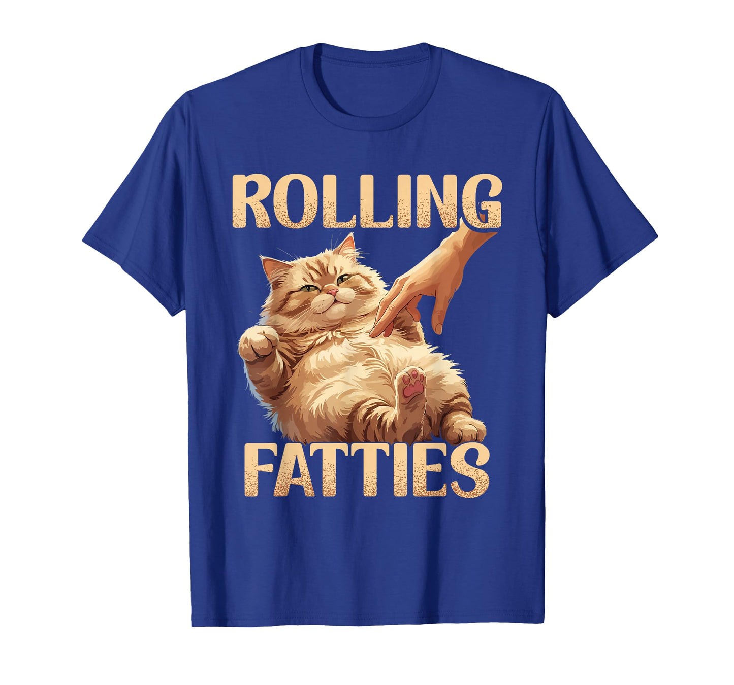 Funny Rolling Fatties Cat T-Shirt