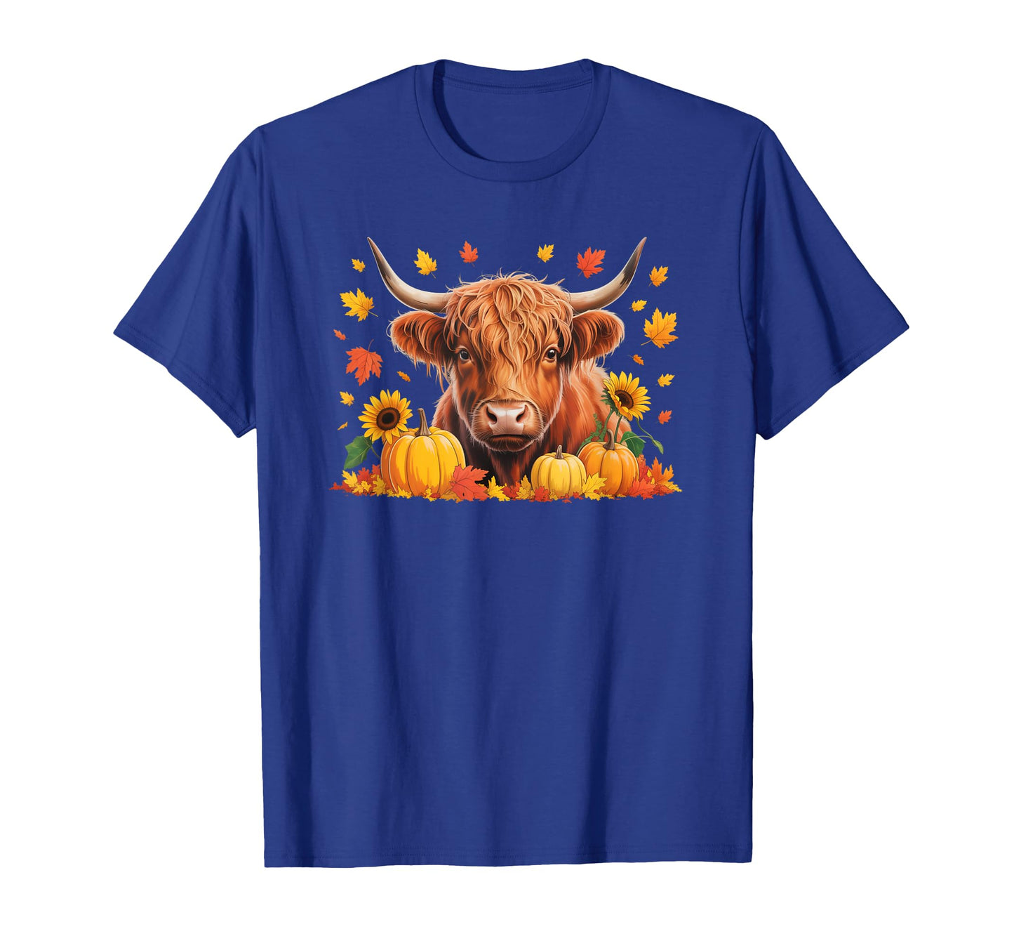 Fife Life Highland Cow Autumn Fall T-Shirt