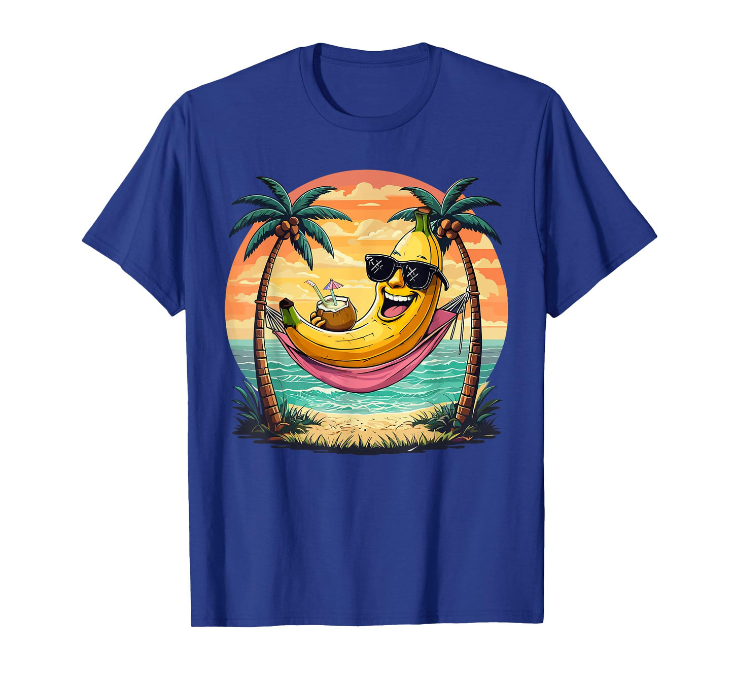 Banana Hammock Cool Tropical Pun Design T-Shirt