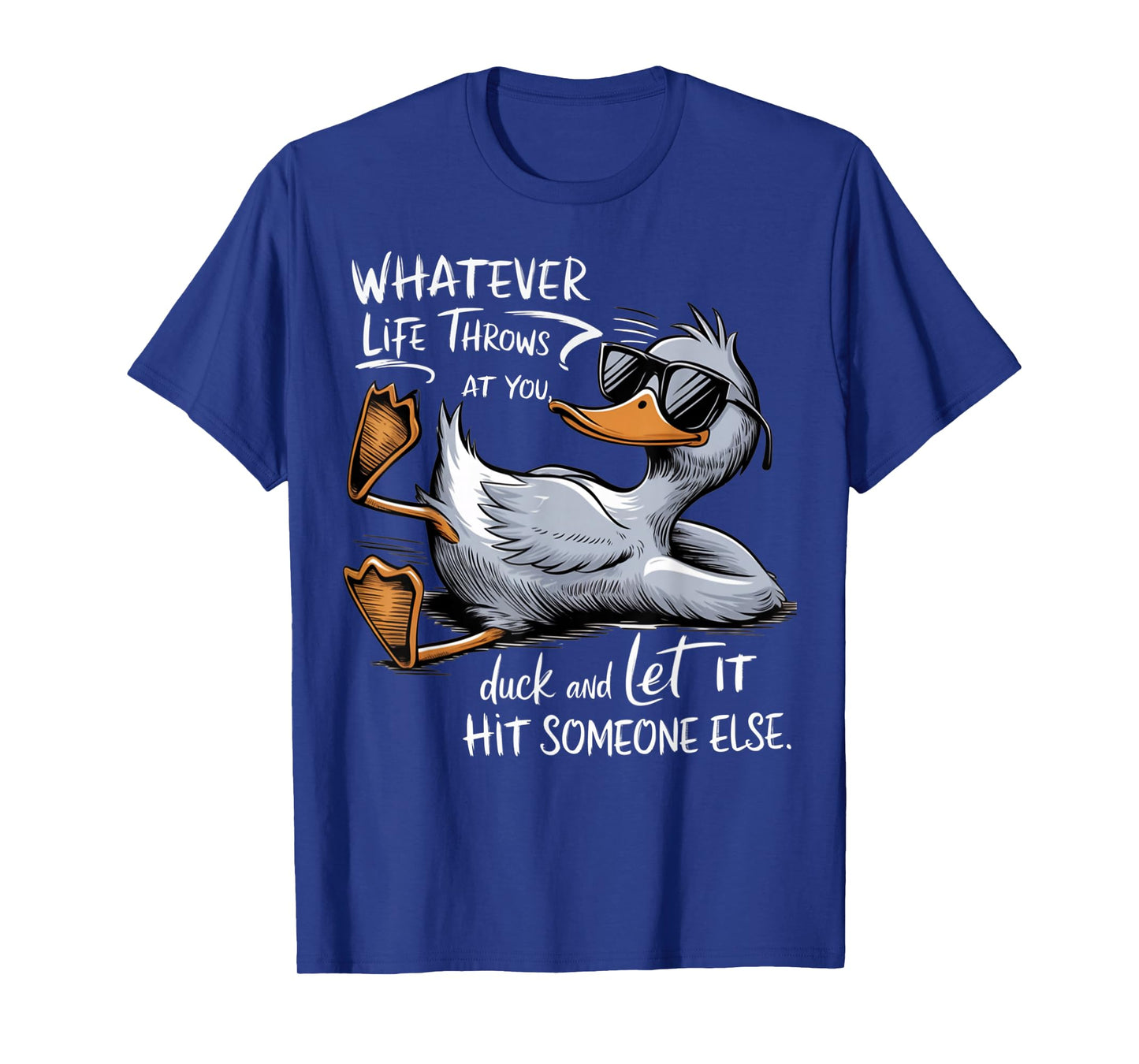 Funny Duck Graphic Tee Birthday Gift for Dad Sarcastic T-Shirt