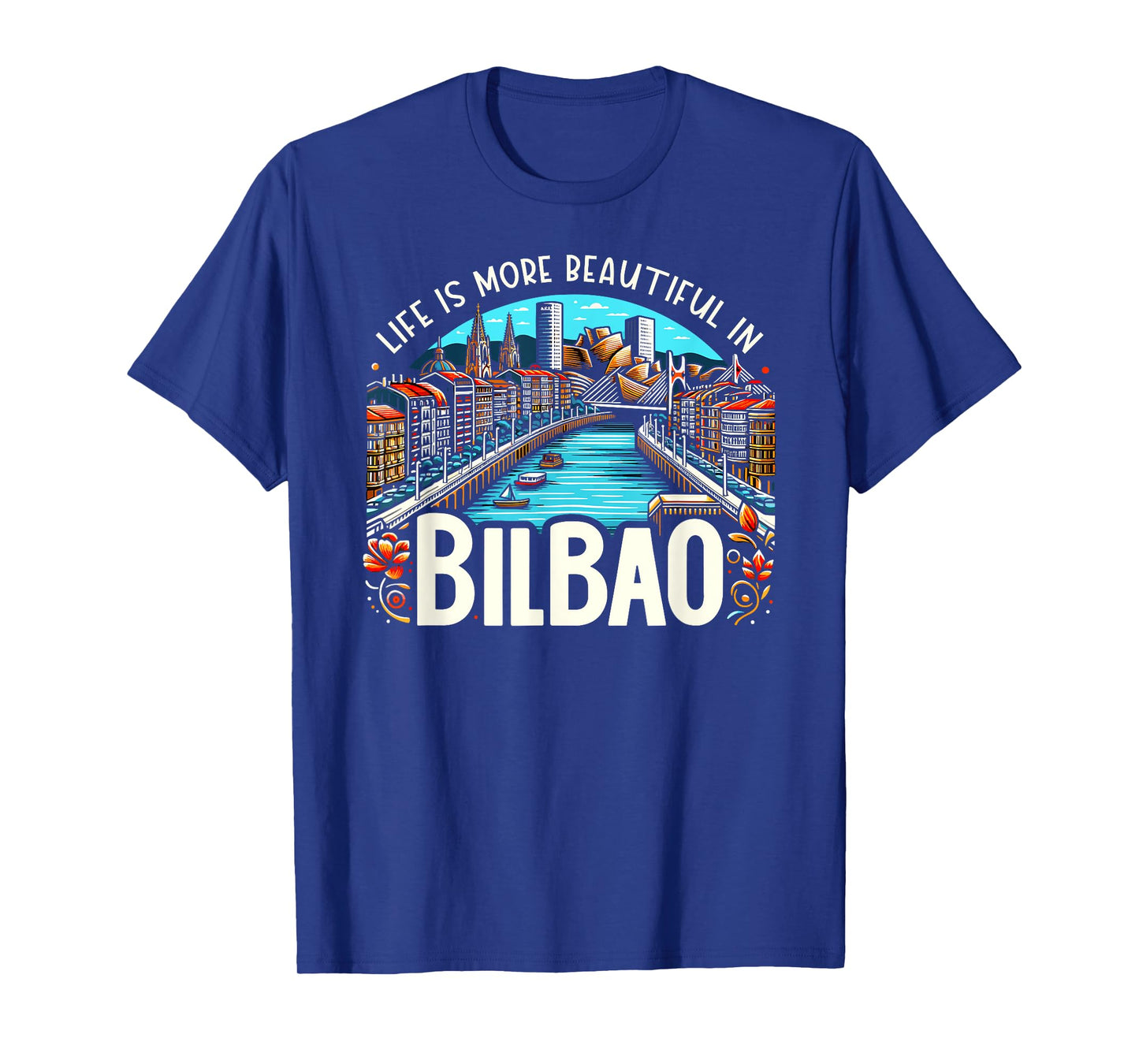 Bilbao Spain Travel Vacation I Love Bilbao Skyline T-Shirt