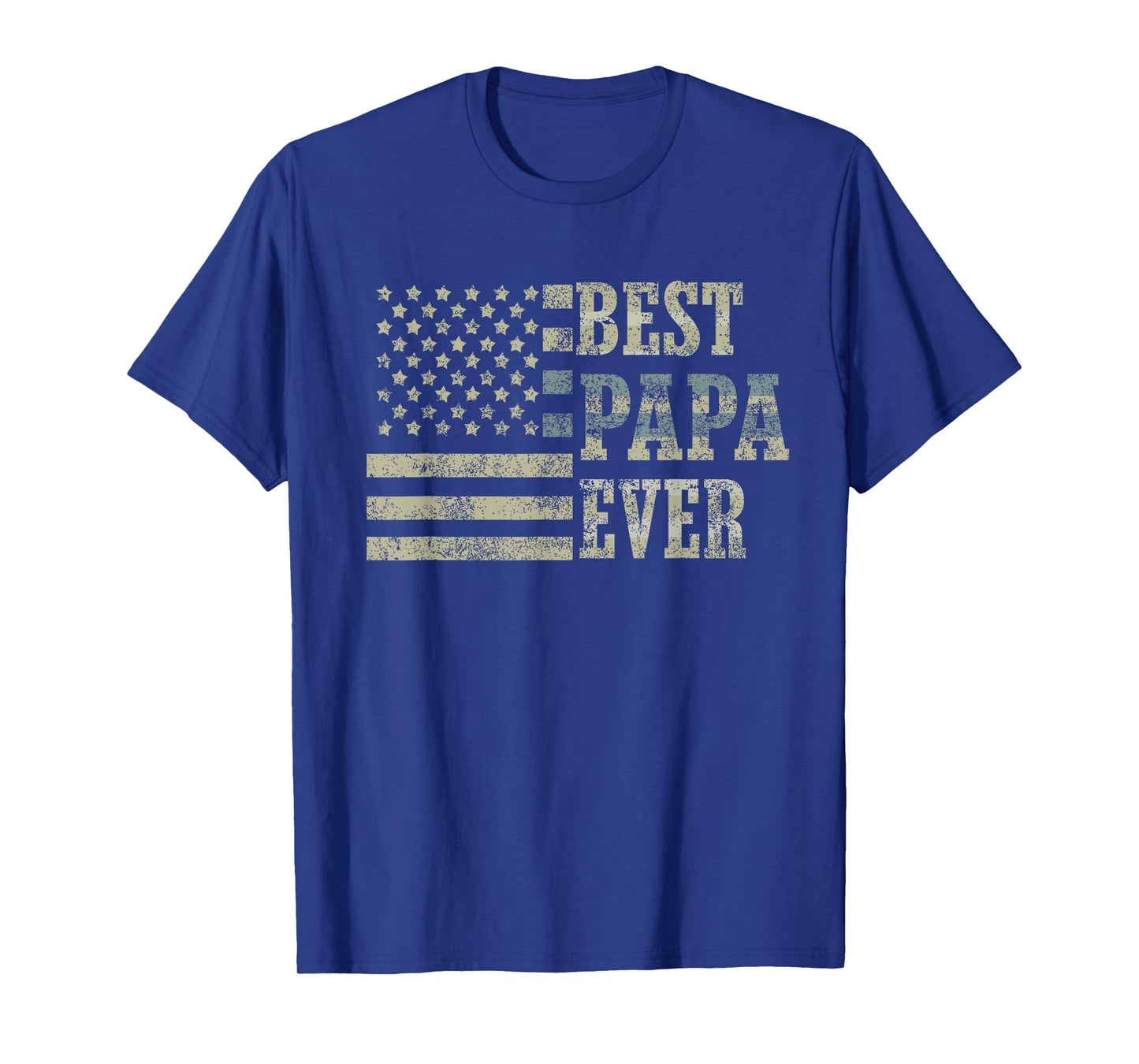 Best Papa Ever American Flag USA Flag T-Shirt