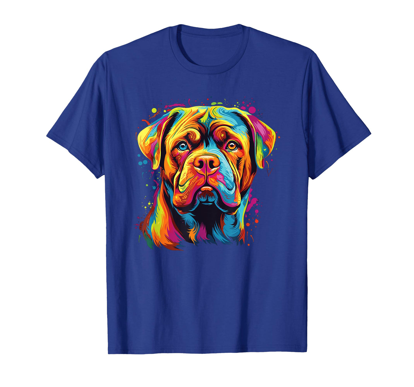 Watercolor Colorful Dogue De Bordeaux Dogs T-Shirt