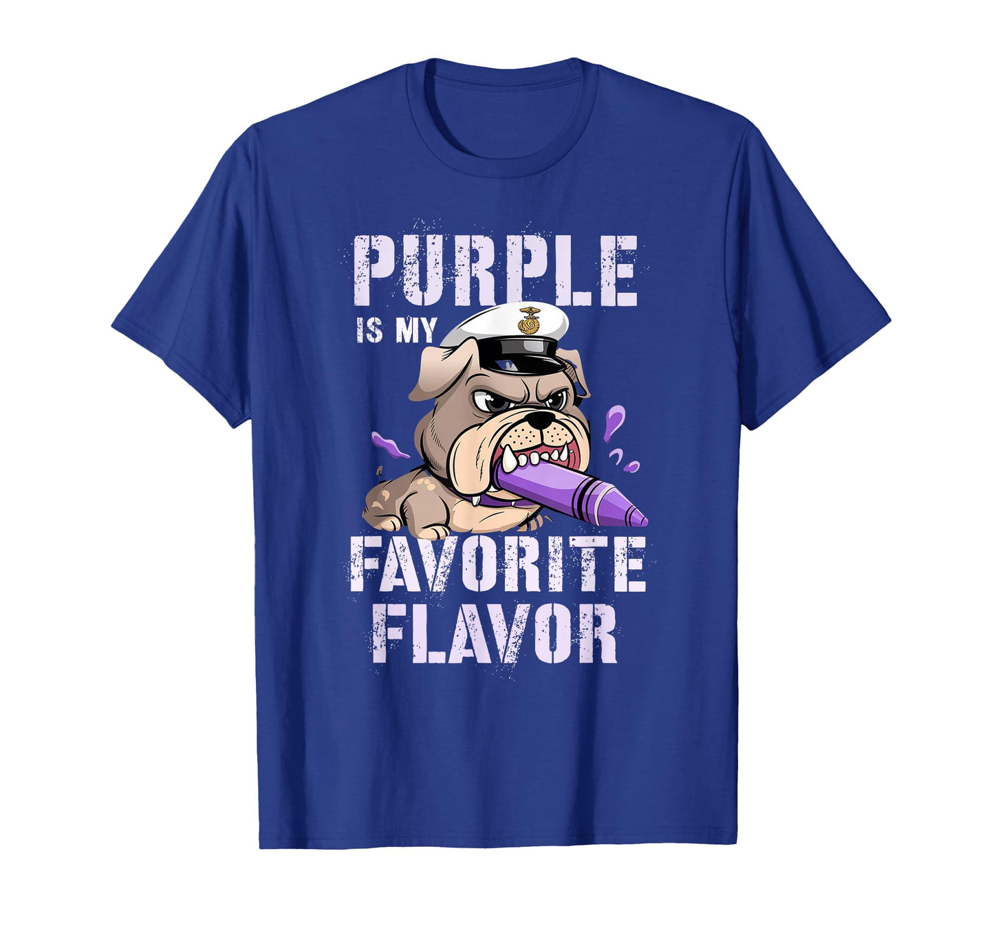 Sarcastic PURPLE IS MY FAVORITE FLAVOR Up Military Kids T-Shirt