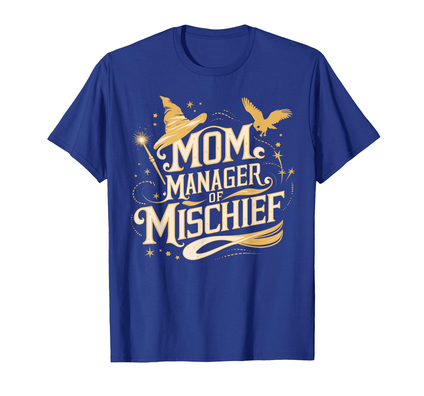 Mom Manager of Mischief Magic Themed Funny Tee T-Shirt