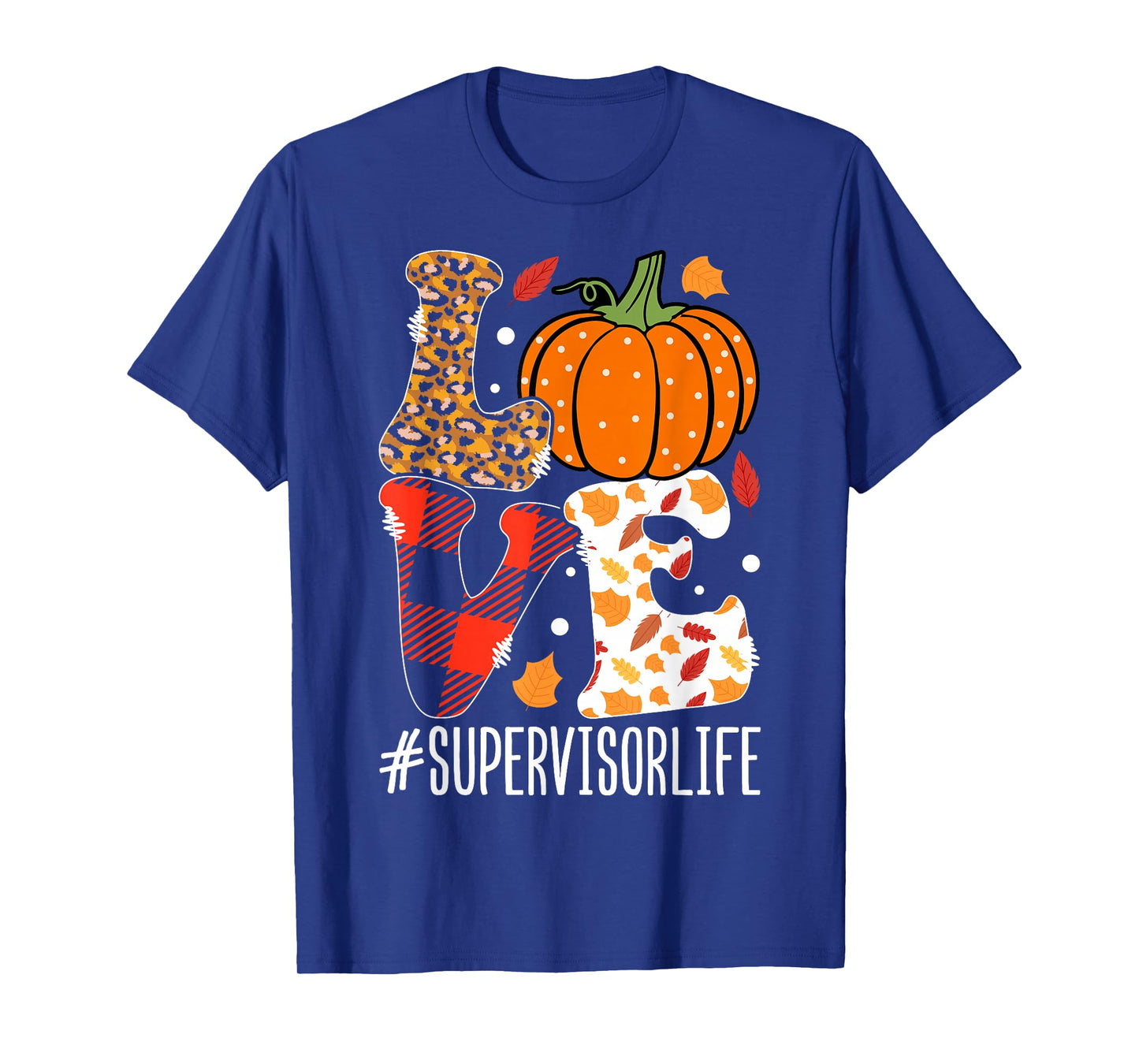 Love Pumpkin Leopard Pattern Supervisor Life St. Patrick's T-Shirt