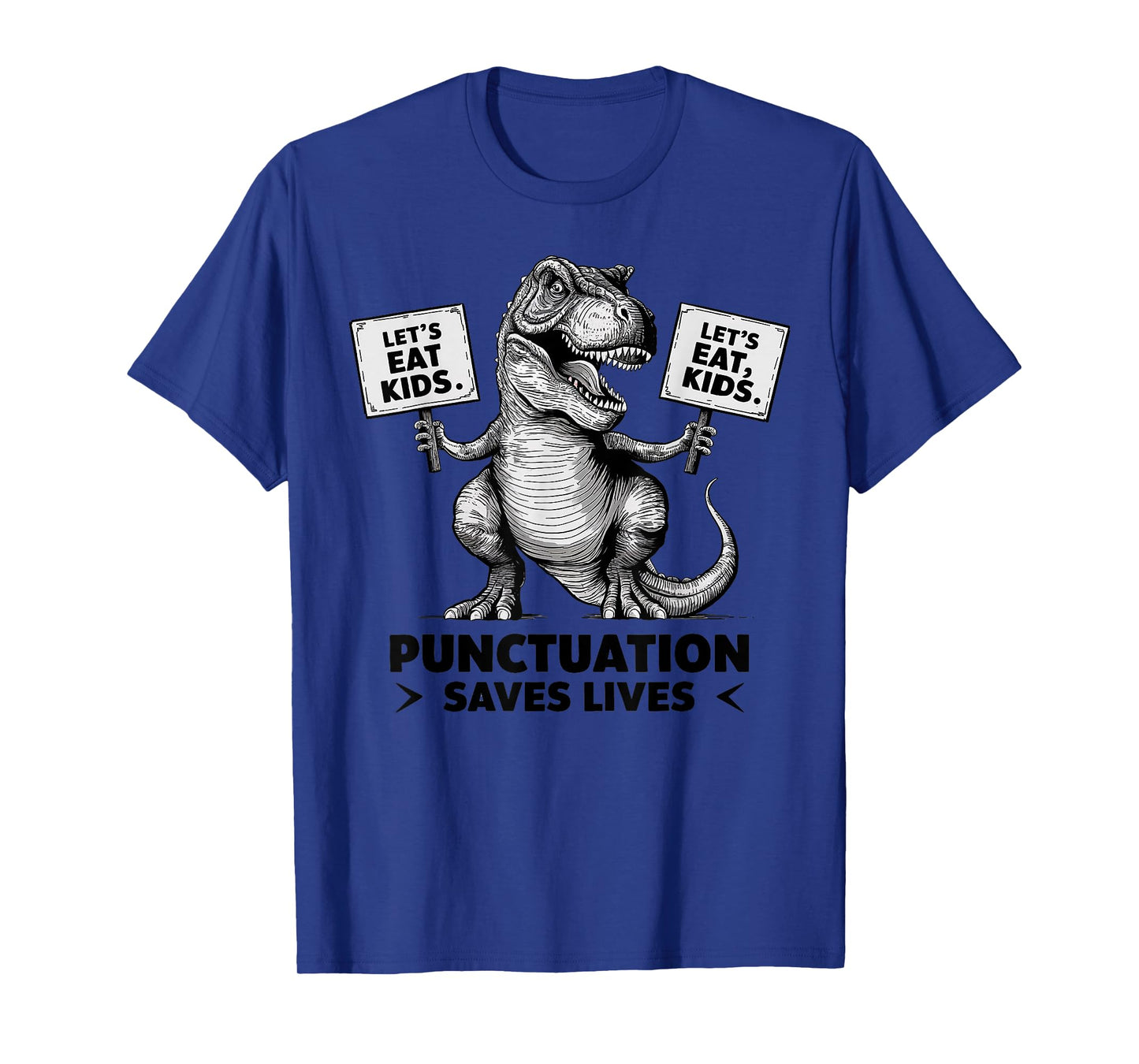 Funny Let's Eat for Kids Punctuation Saves Lives T-Shirt