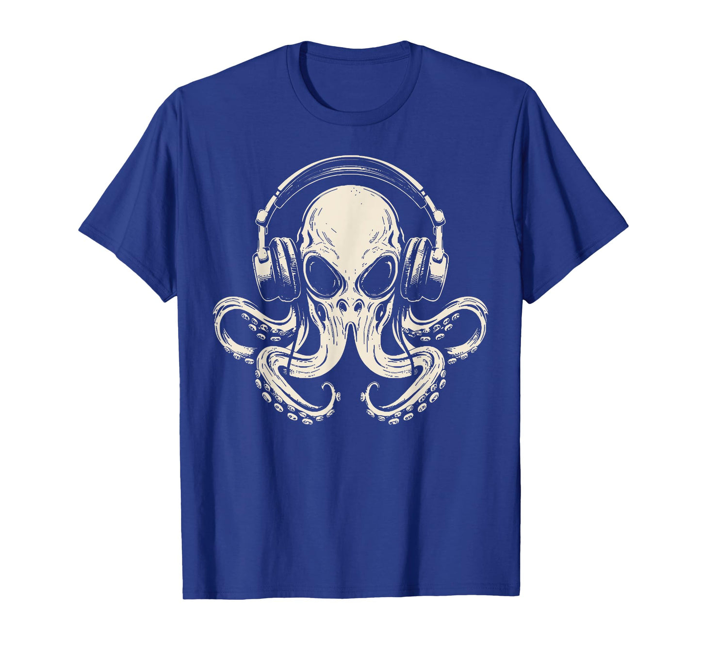 Octopus Musician Headphone Music Lover Octopus Kraken Ocean T-Shirt